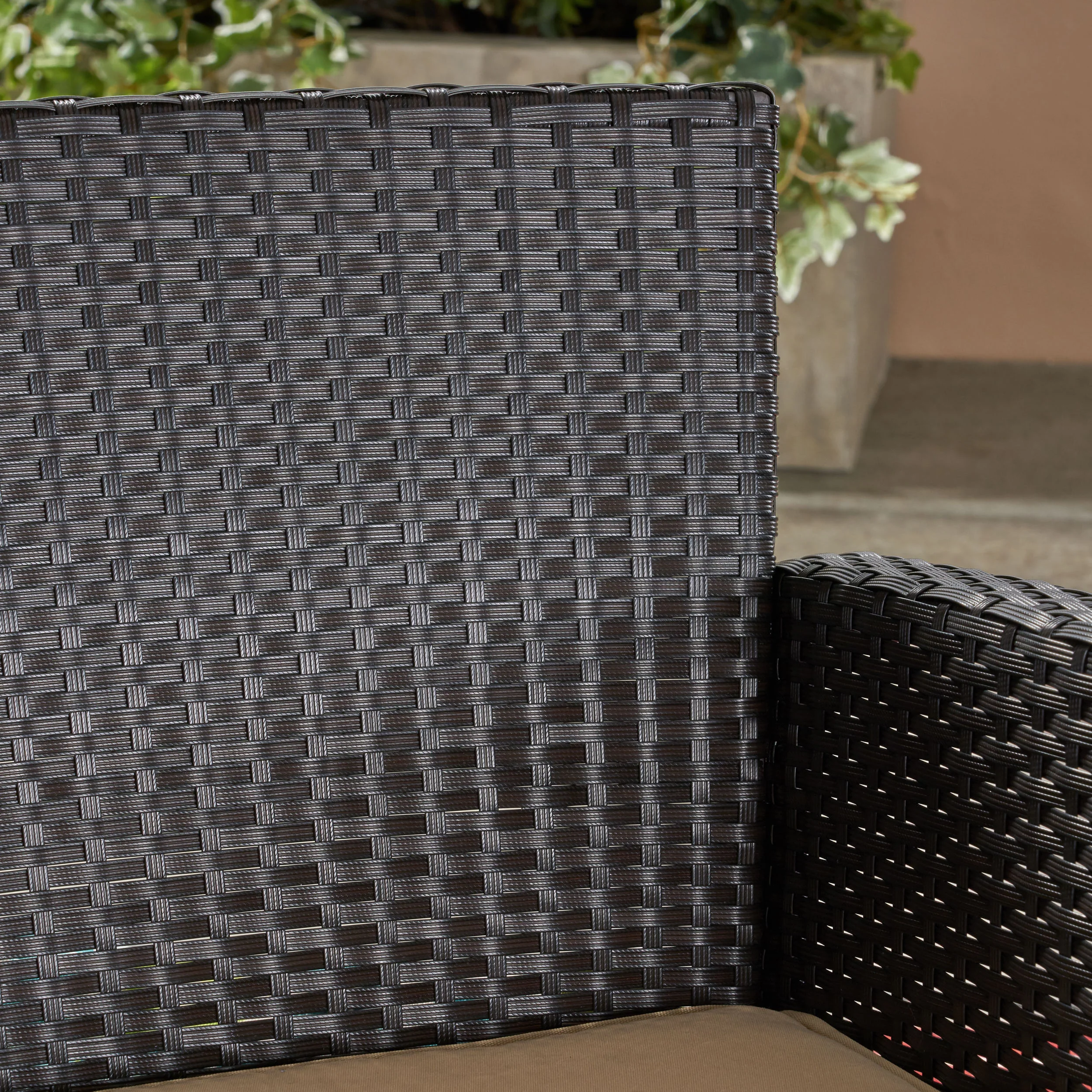 Tori Outdoor Wicker Club Chairs with Water-Resistant Cushions (Set of 2) - furnishings