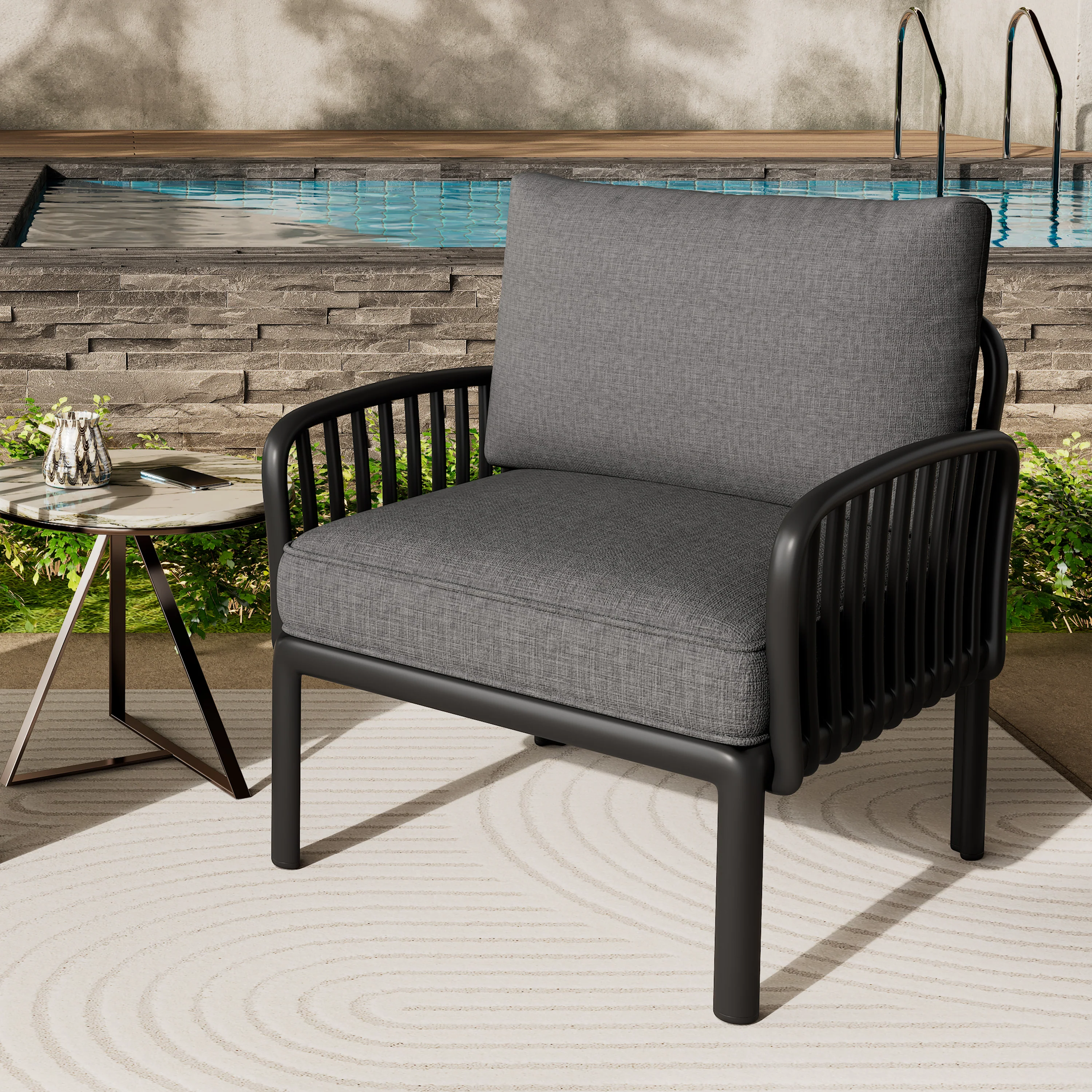 Peregri Outdoor Patio Upholstered Chair - furnishings