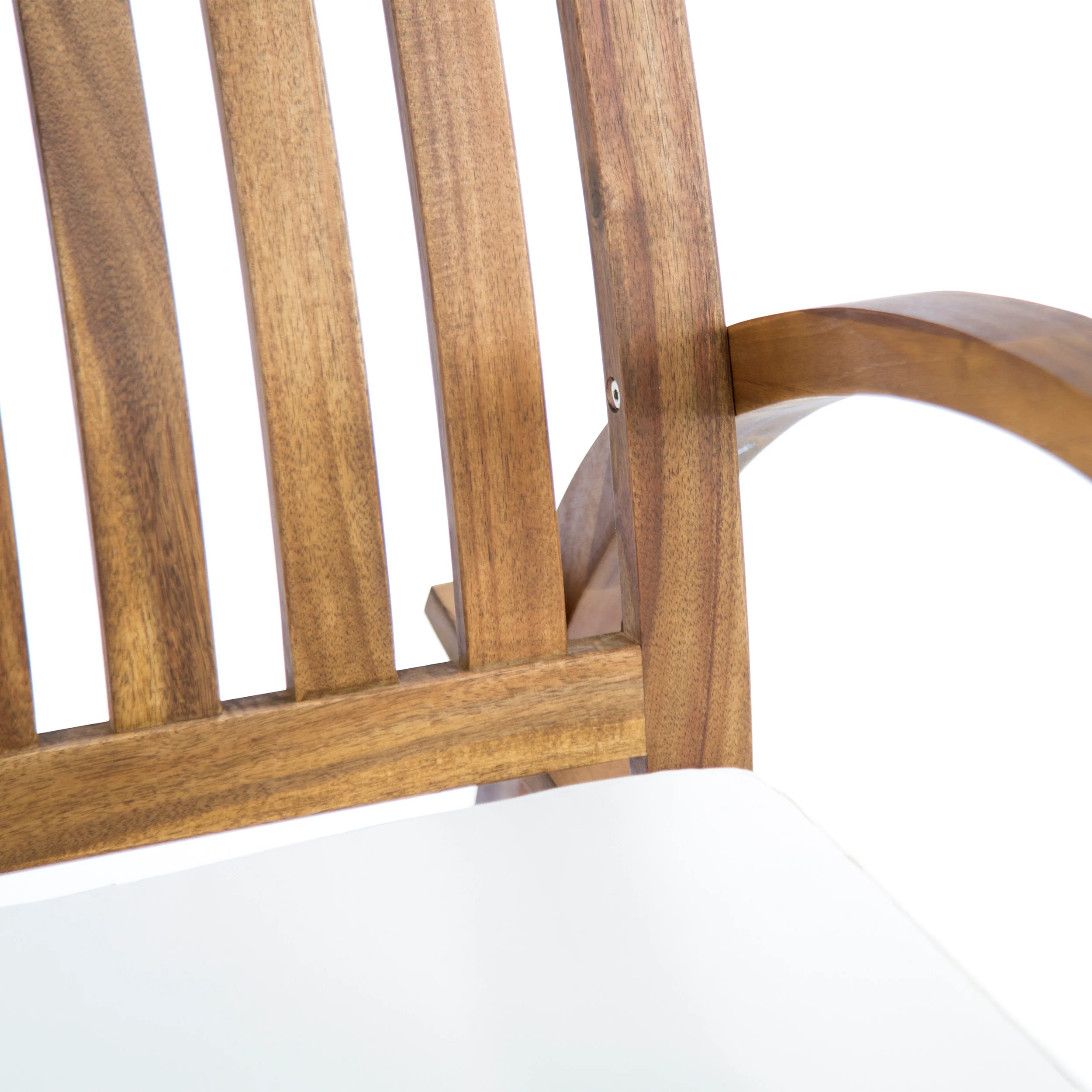 Cattan Outdoor Acacia Wood Rocking Chair with Water Resistant Cushion - furnishings