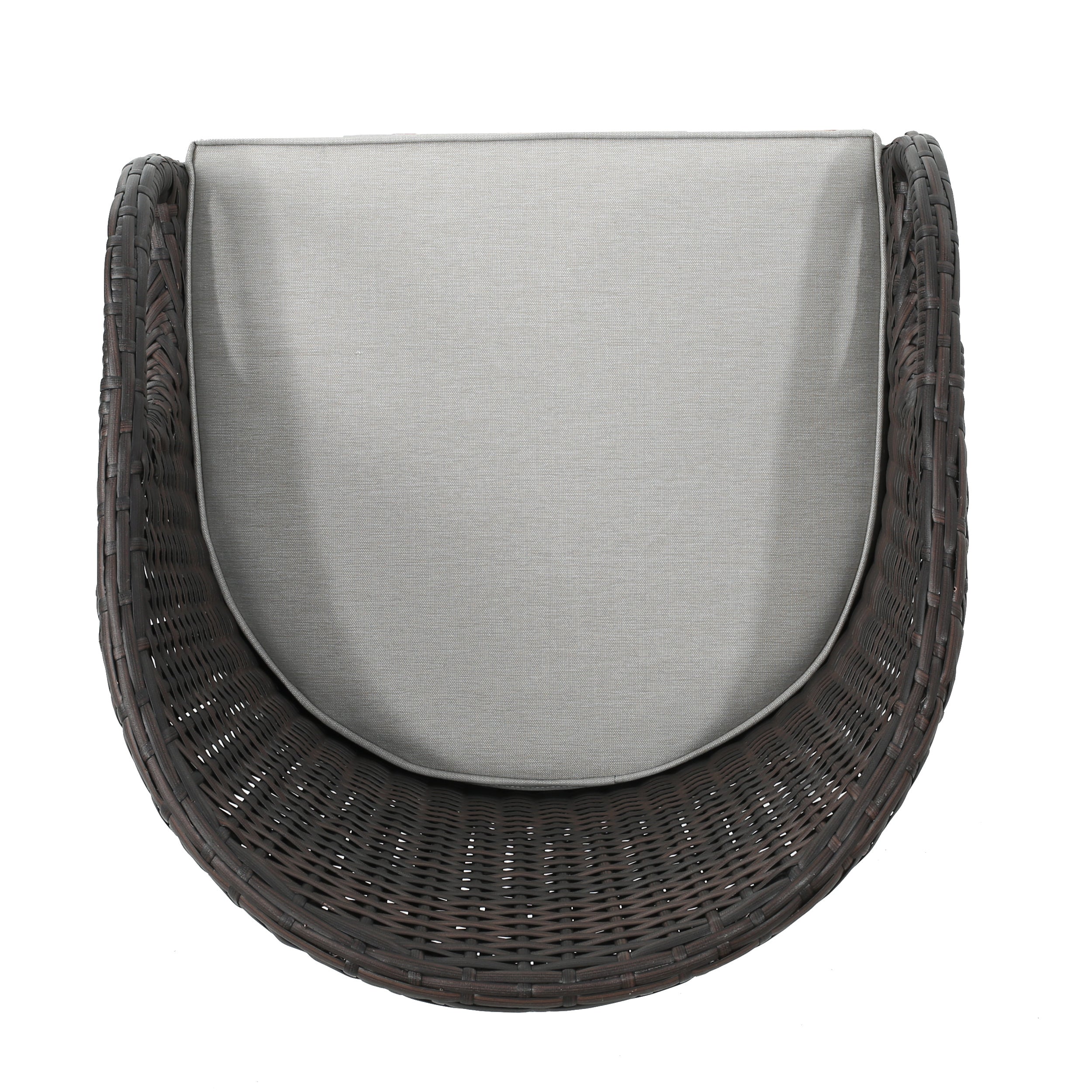 Dunlevy 31-Inch Outdoor Wicker Barstools with Water Resistant Cushions - furnishings