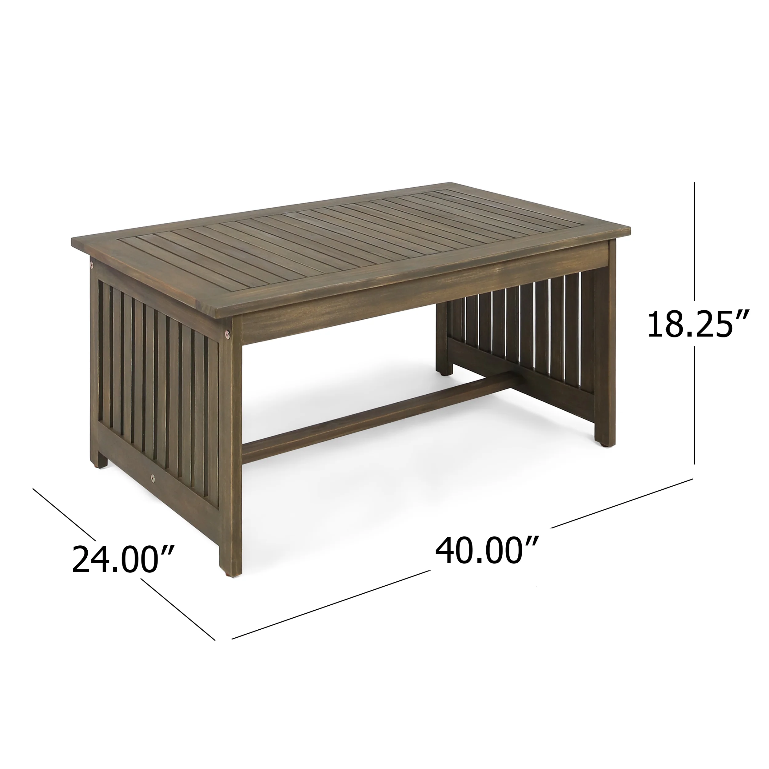 Grace Outdoor Acacia Wood Coffee Table - furnishings