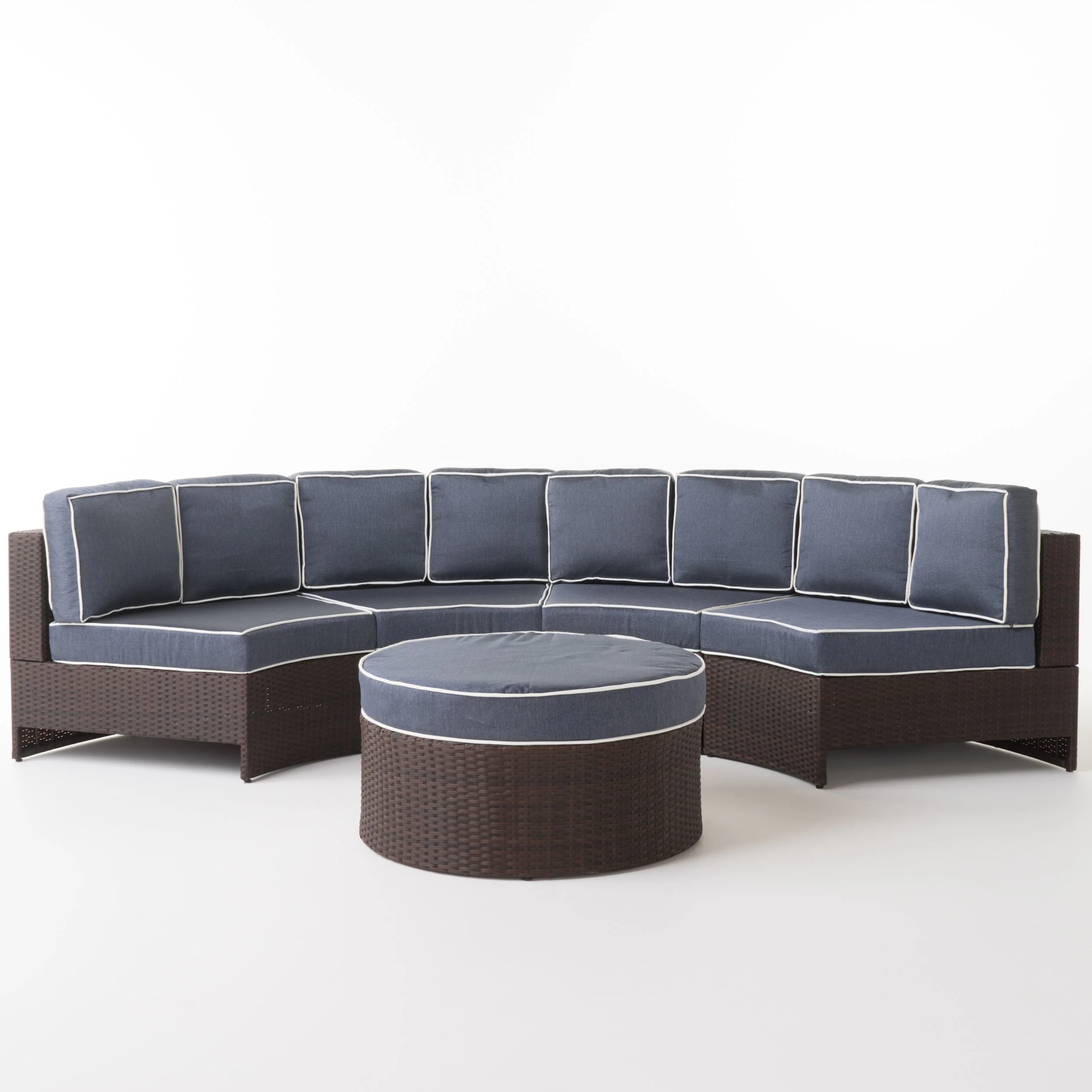 Riviera 5pc Outdoor Sectional Sofa Set - furnishings