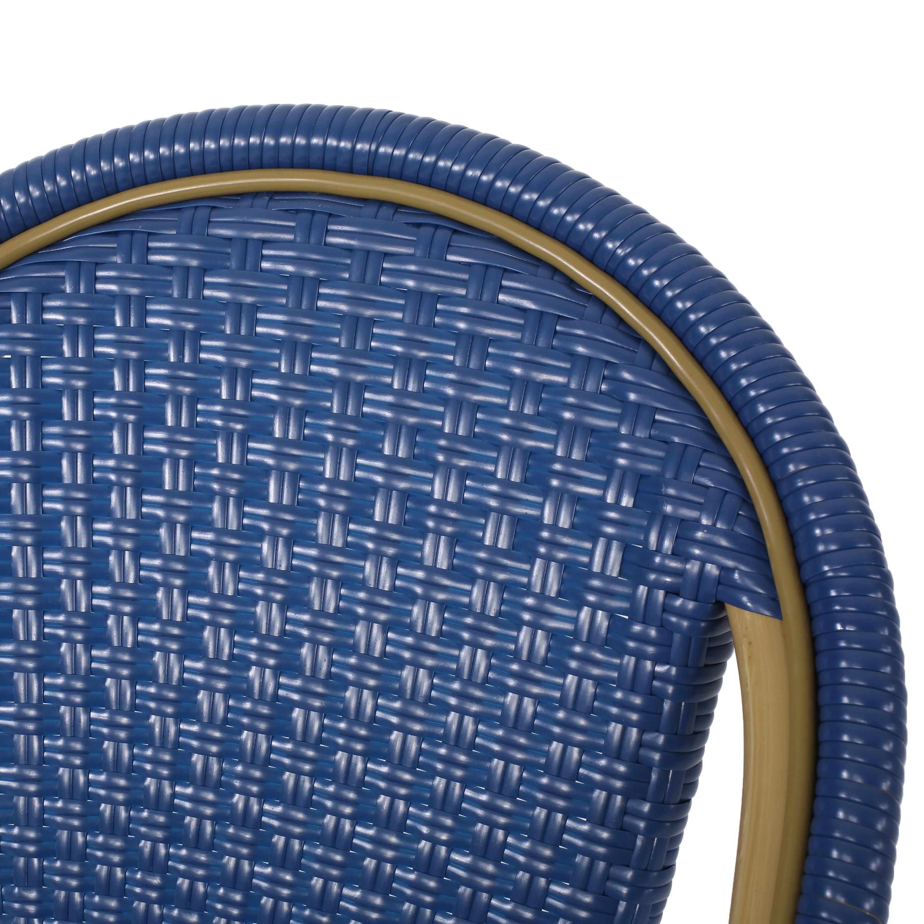 Cotterell Outdoor French Wicker and Aluminum 29.5 Inch Barstools, Set of 2 - furnishings