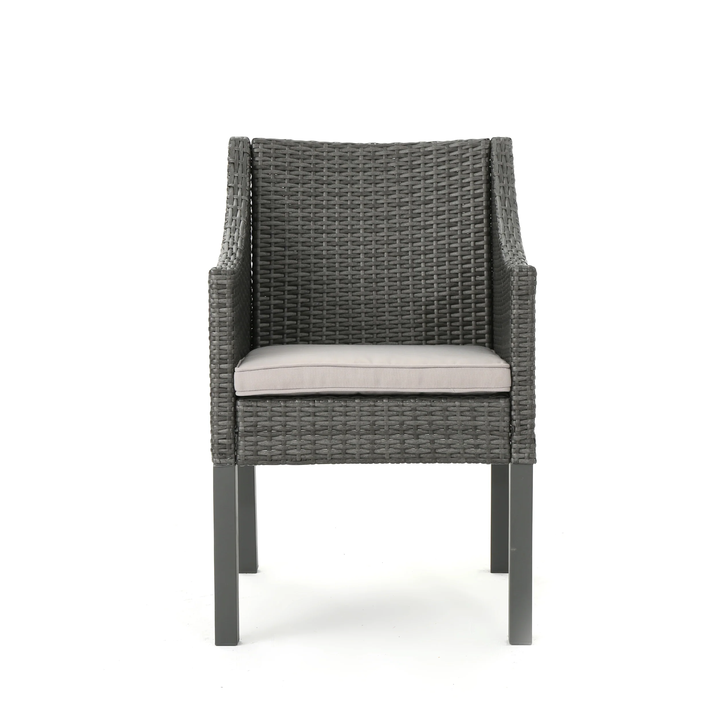 Aspen Outdoor Wicker Dining Chairs with Water Resistant Cushions (Set of 4) - furnishings
