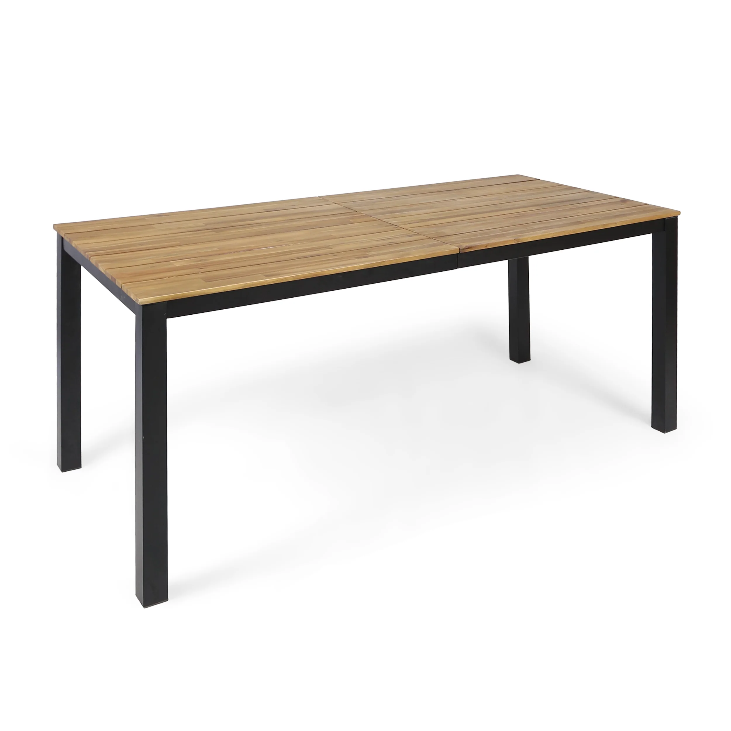 Zak Outdoor 71-inch Acacia Wood Dining Table, Teak Finish - furnishings