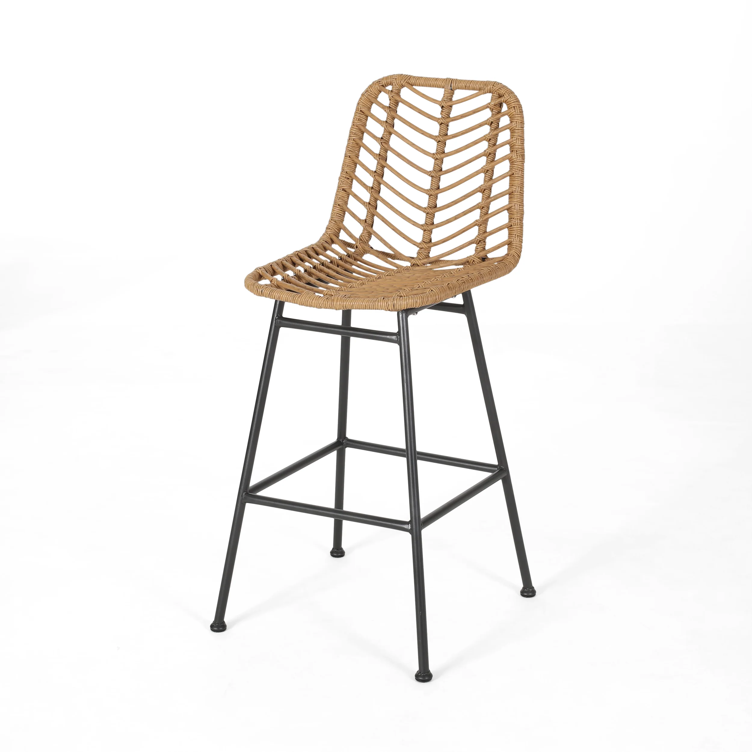 Jessie Outdoor Wicker Barstools (Set of 2) - furnishings