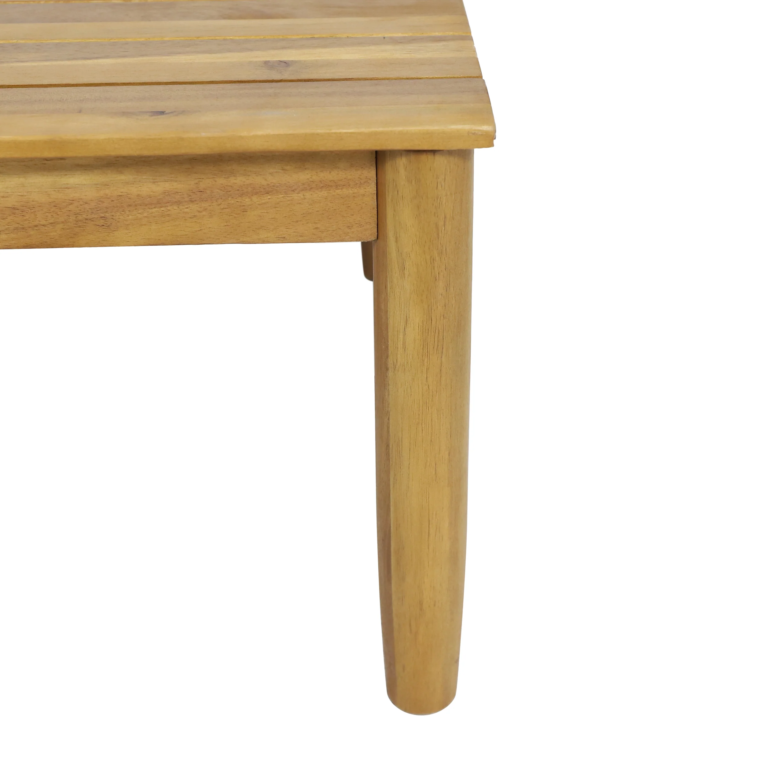 Benewah Outdoor Acacia Wood Loveseat and Coffee Table with Cushions - furnishings