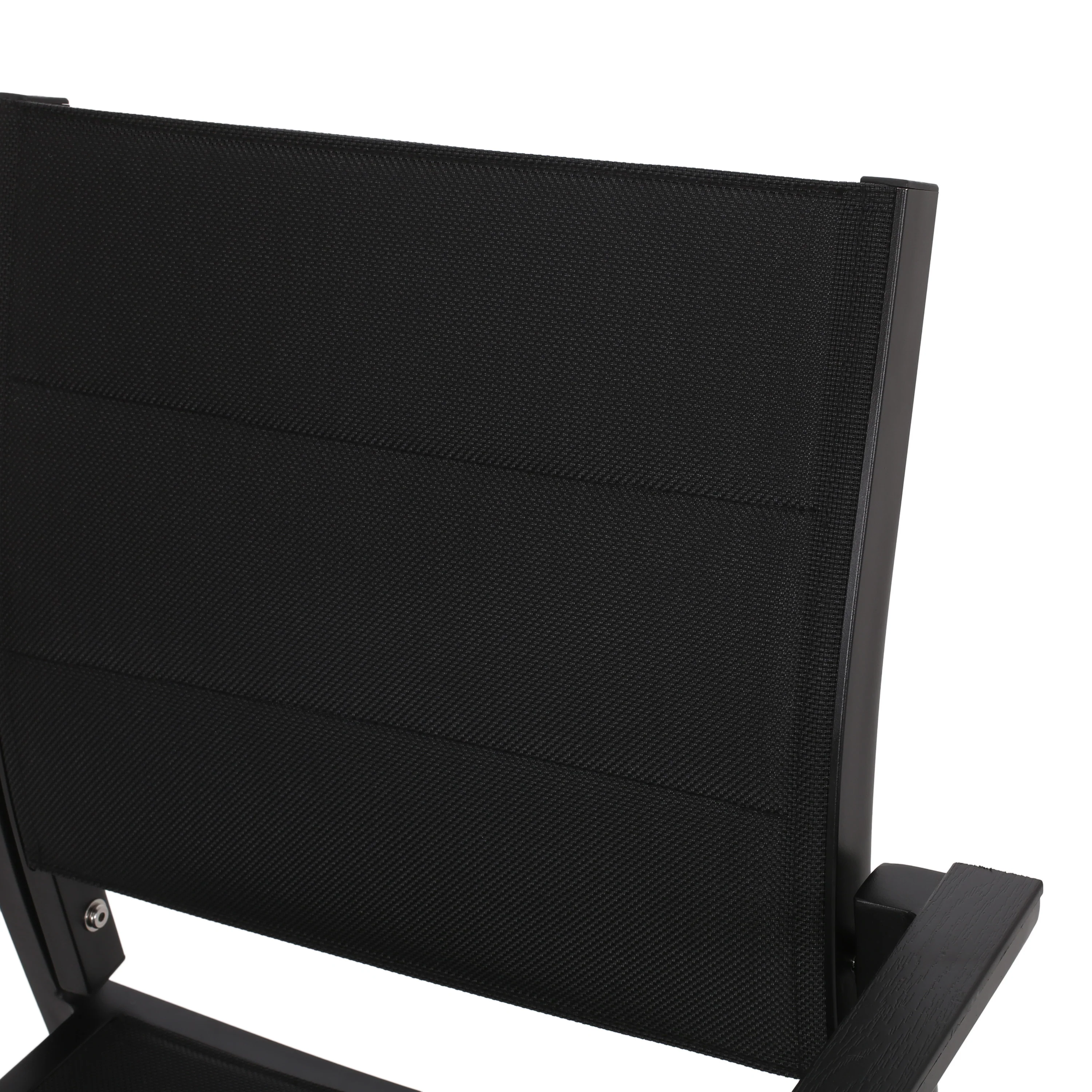 Curtisian Outdoor Mesh and Aluminum Dining Chairs - furnishings