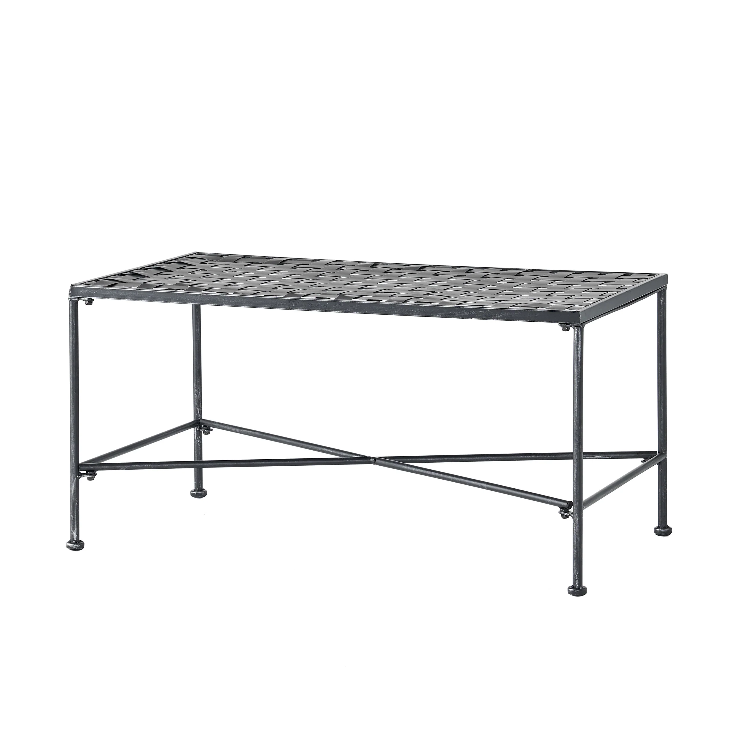 Kent Outdoor Black Iron Coffee Table - furnishings