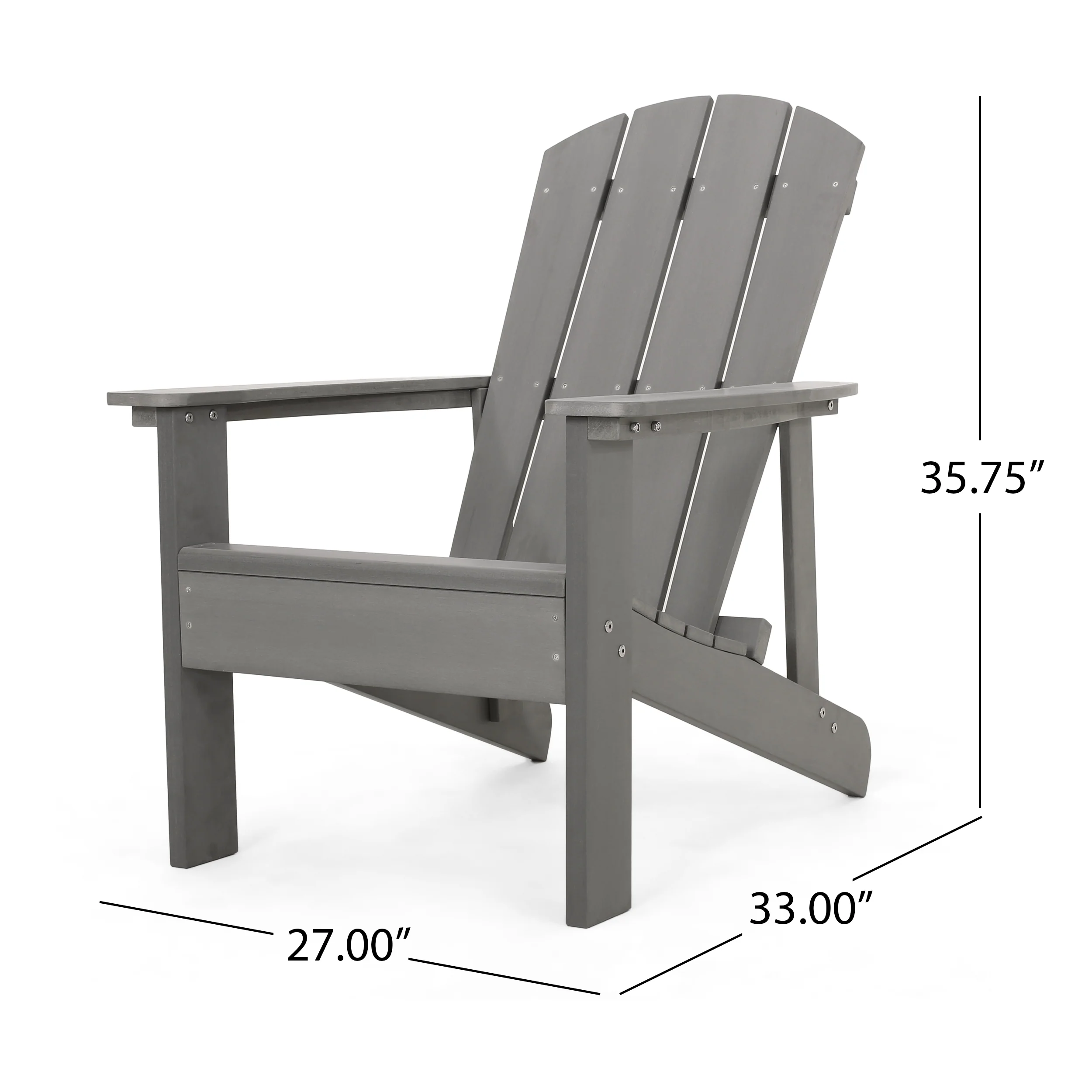 Anastasija Outdoor Faux Wood Adirondack Chair - furnishings