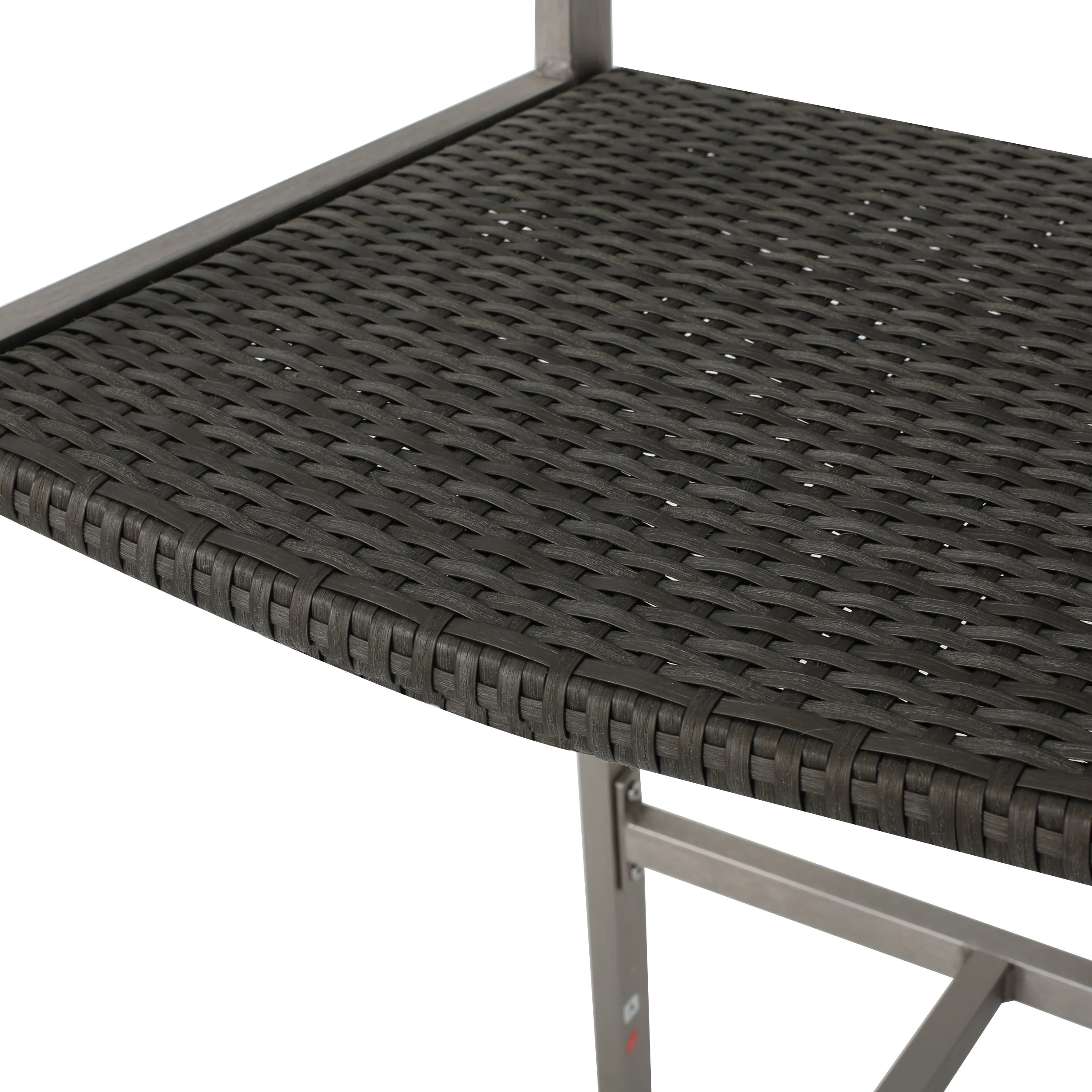 Capral 30-Inch Outdoor Grey Wicker Barstools (Set of 2) - furnishings