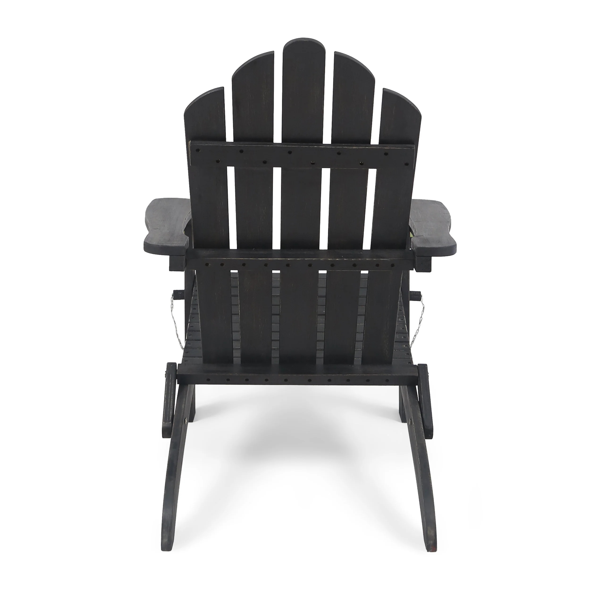 Cara Outdoor Acacia Wood Folding Adirondack Chair - furnishings