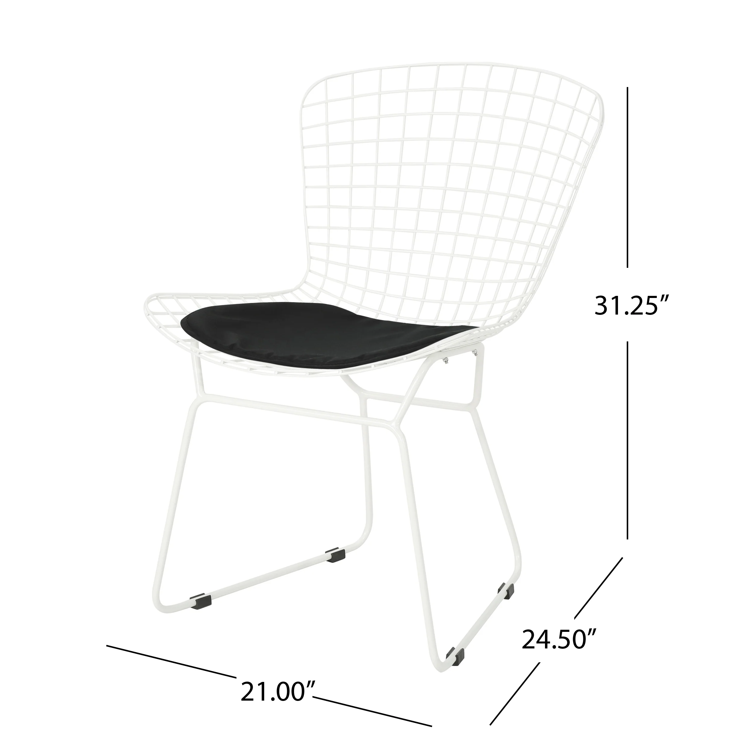 Fonda Outdoor Iron Chairs (Set of 2) - furnishings