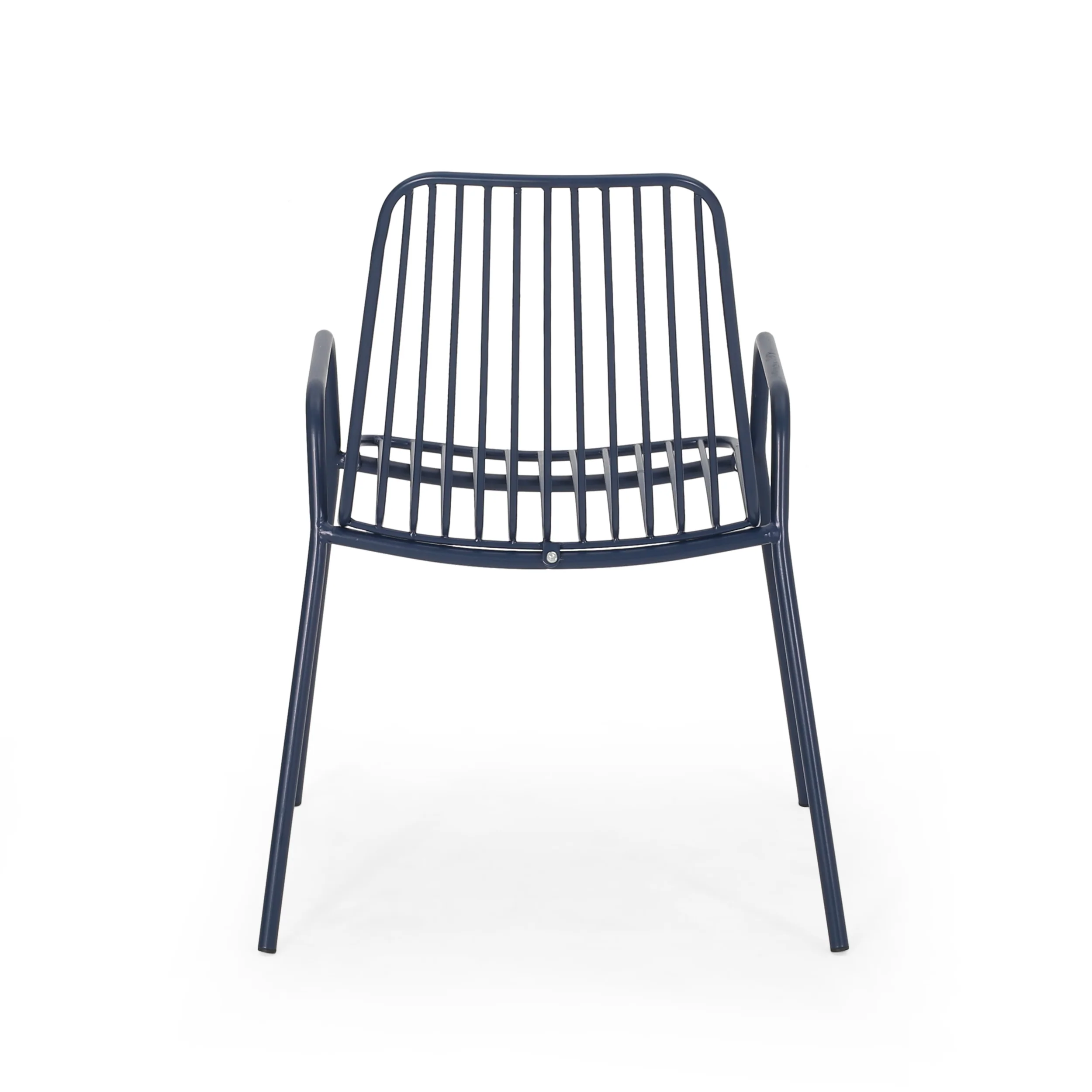 Ashwood Outdoor Modern Iron Club Chair (Set of 2) - furnishings