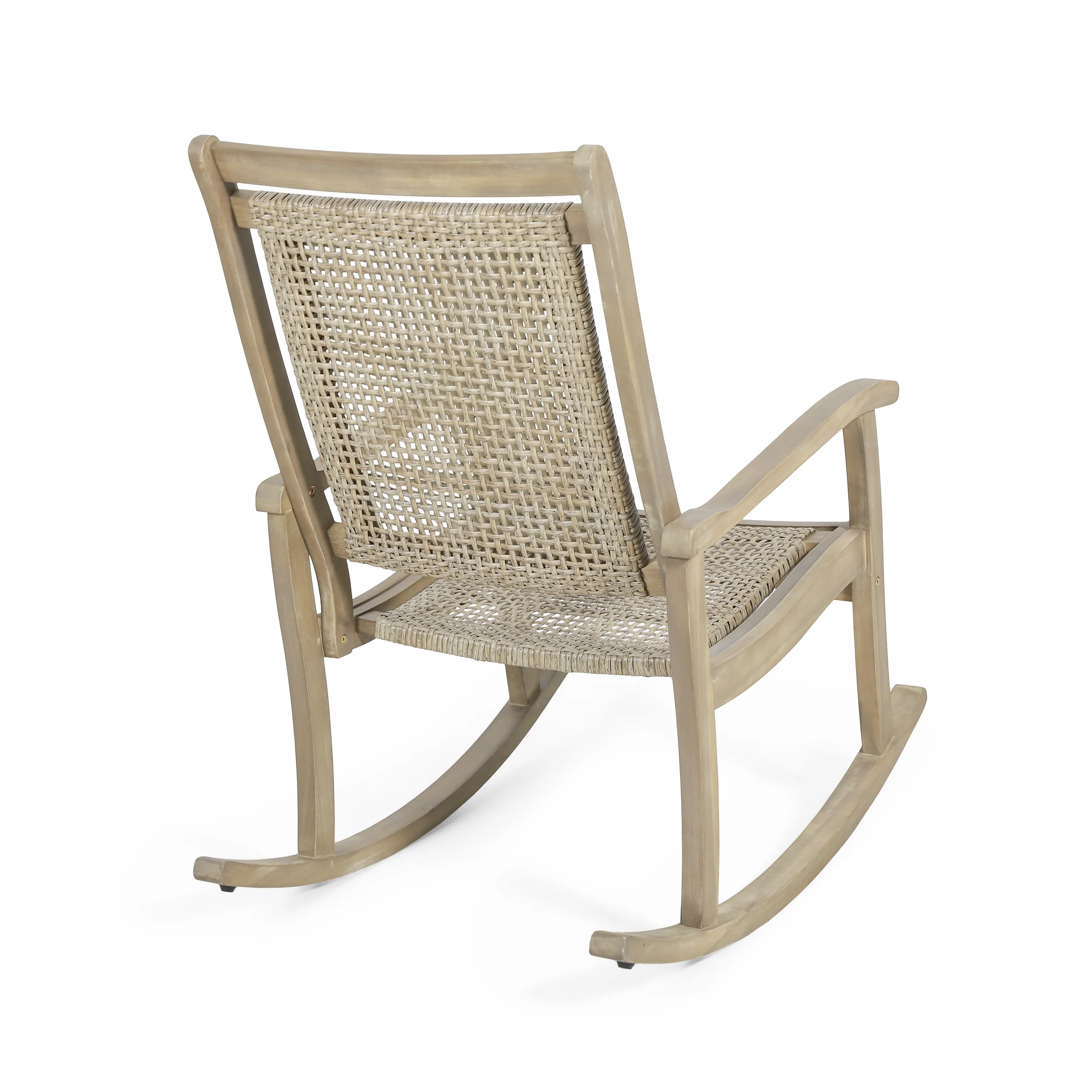 Dory Outdoor Rustic Wicker Rocking Chairs (Set of 2) - furnishings