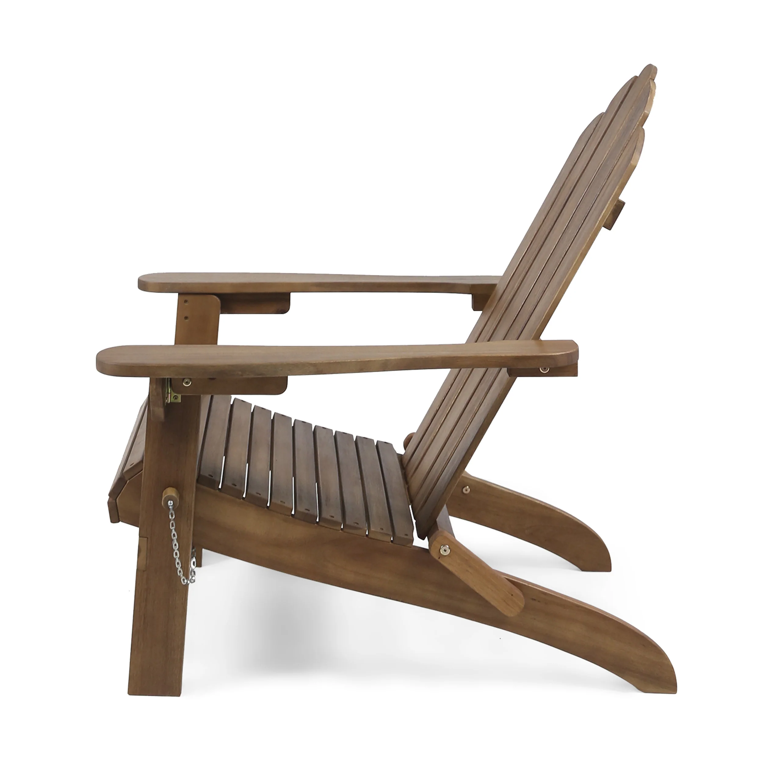 Cara Outdoor Acacia Wood Folding Adirondack Chair - furnishings