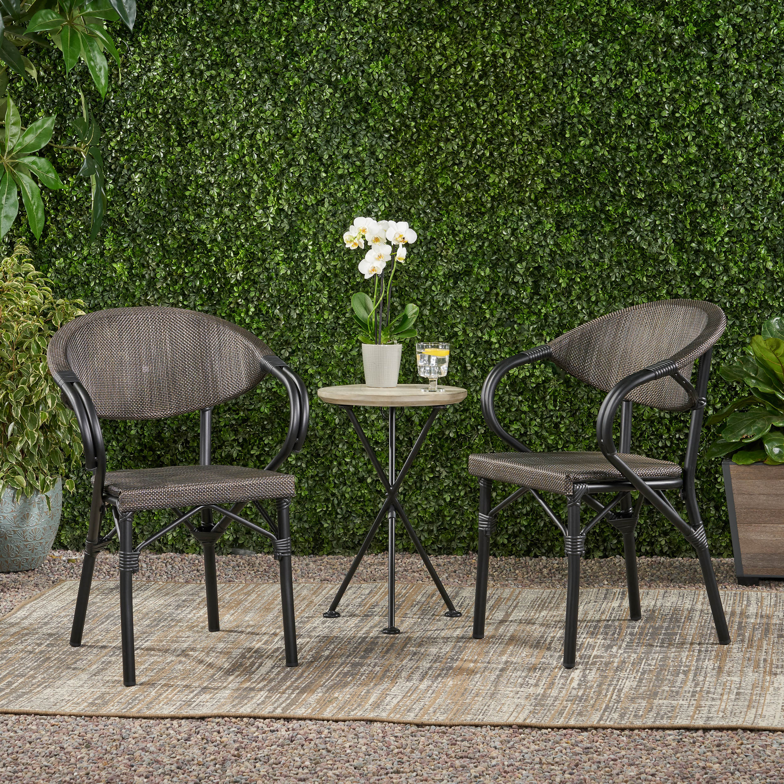 Caralee Outdoor Parisian Cafe Chair (Set of 2) - furnishings