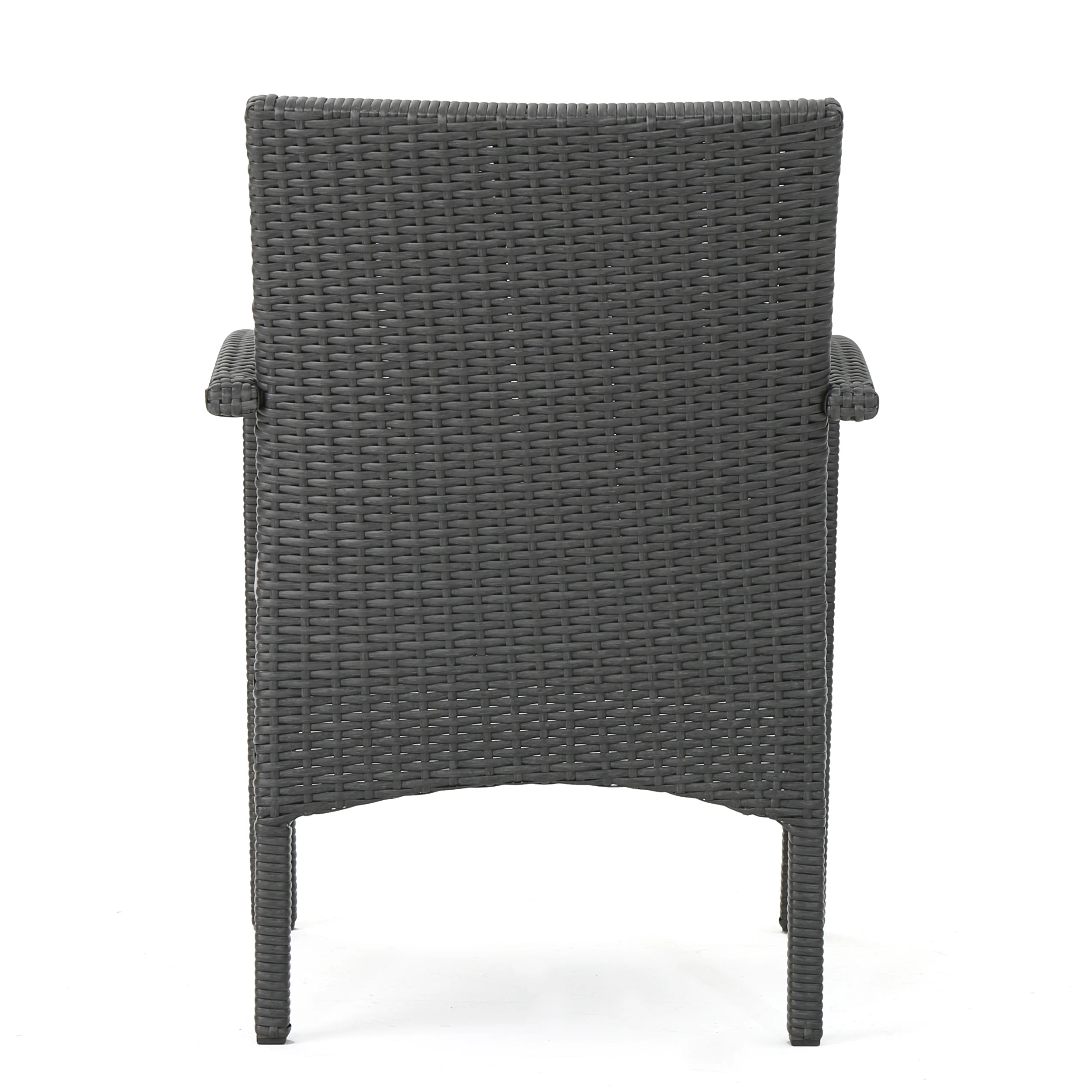 Otto Outdoor Contemporary Wicker Club Chairs with Cushion (Set of 2) - furnishings