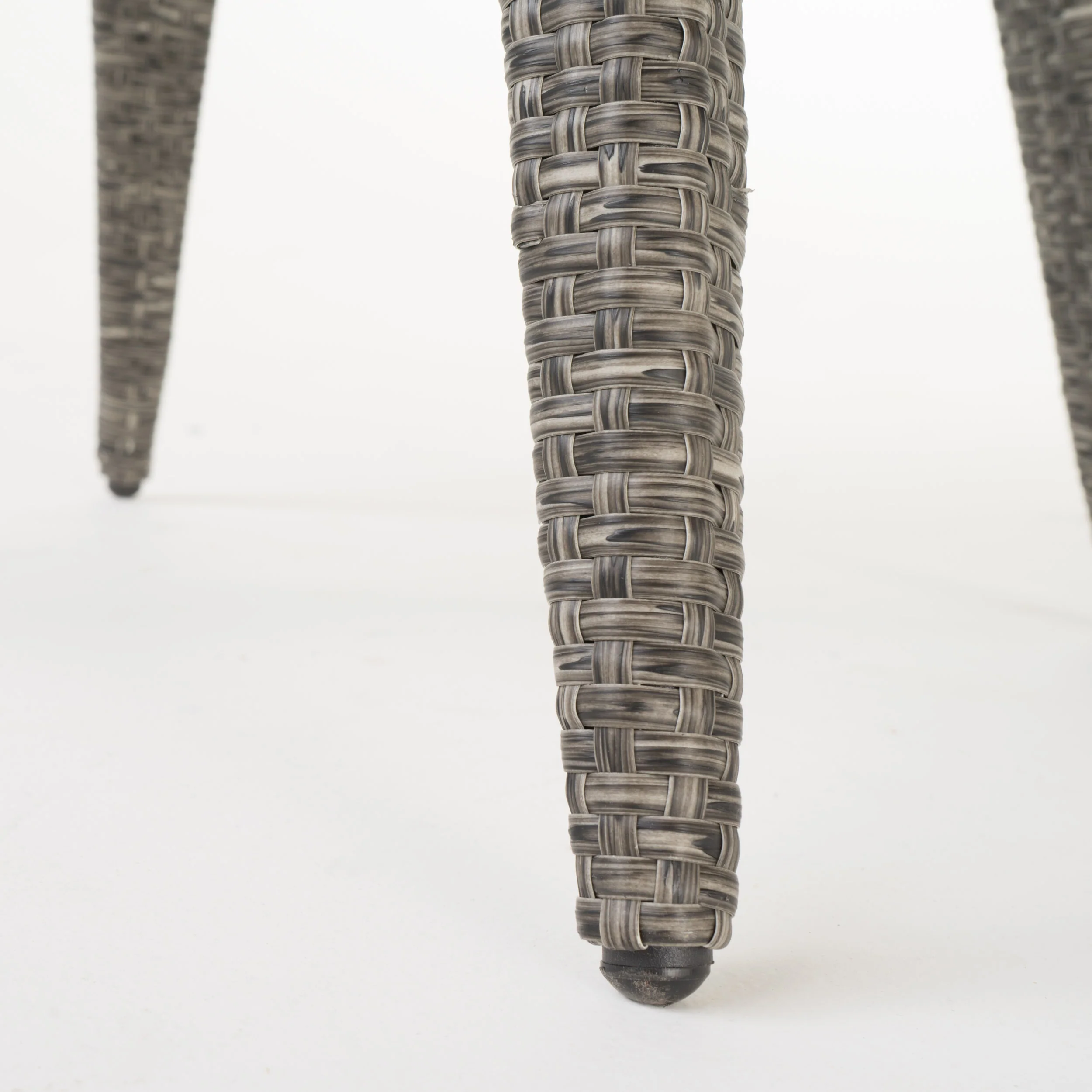 Budva 30-Inch Outdoor Gray Wicker Barstool (set of 2) - furnishings