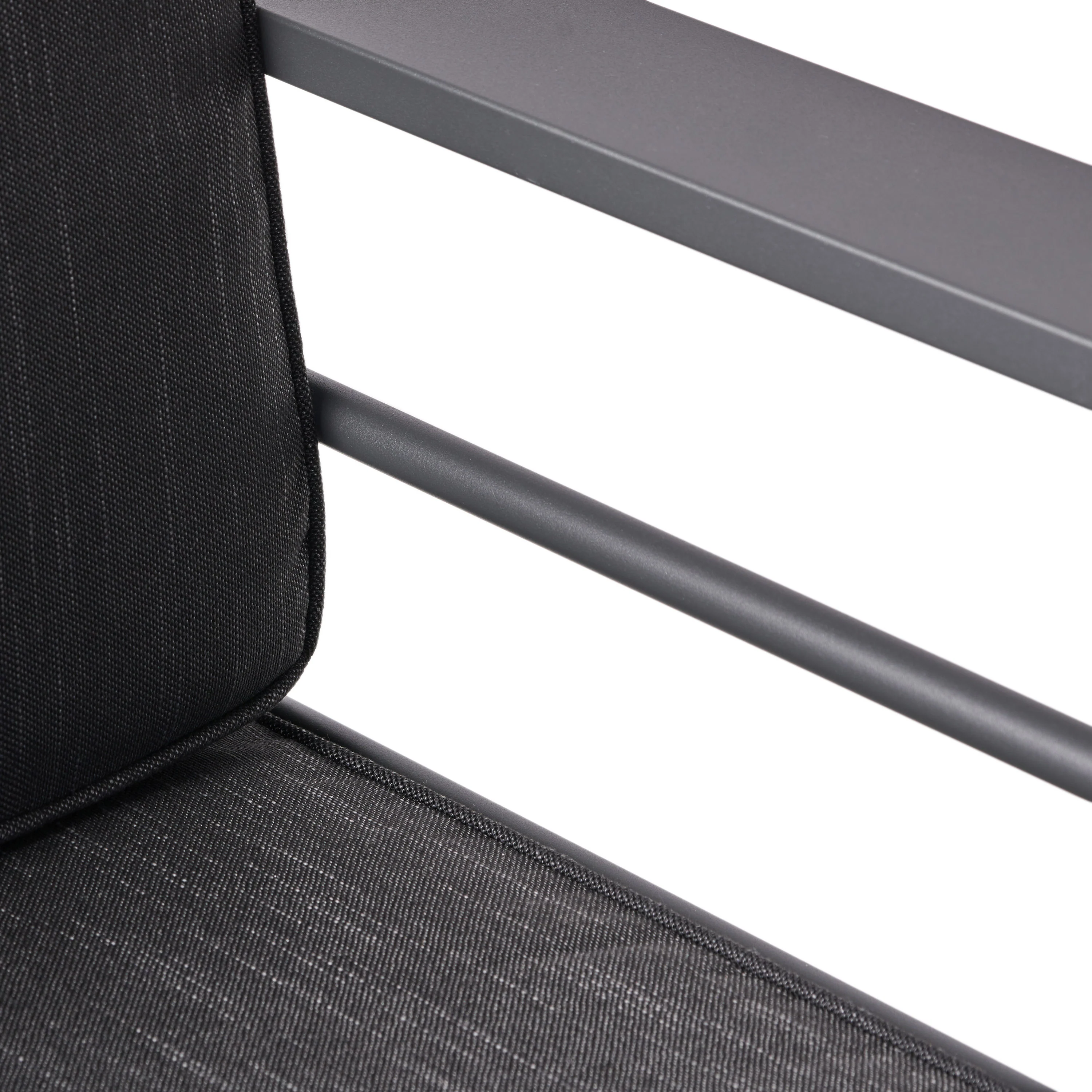 Crested Bay Outdoor Gray Aluminum Club Chairs with Water Resistant Cushions - furnishings