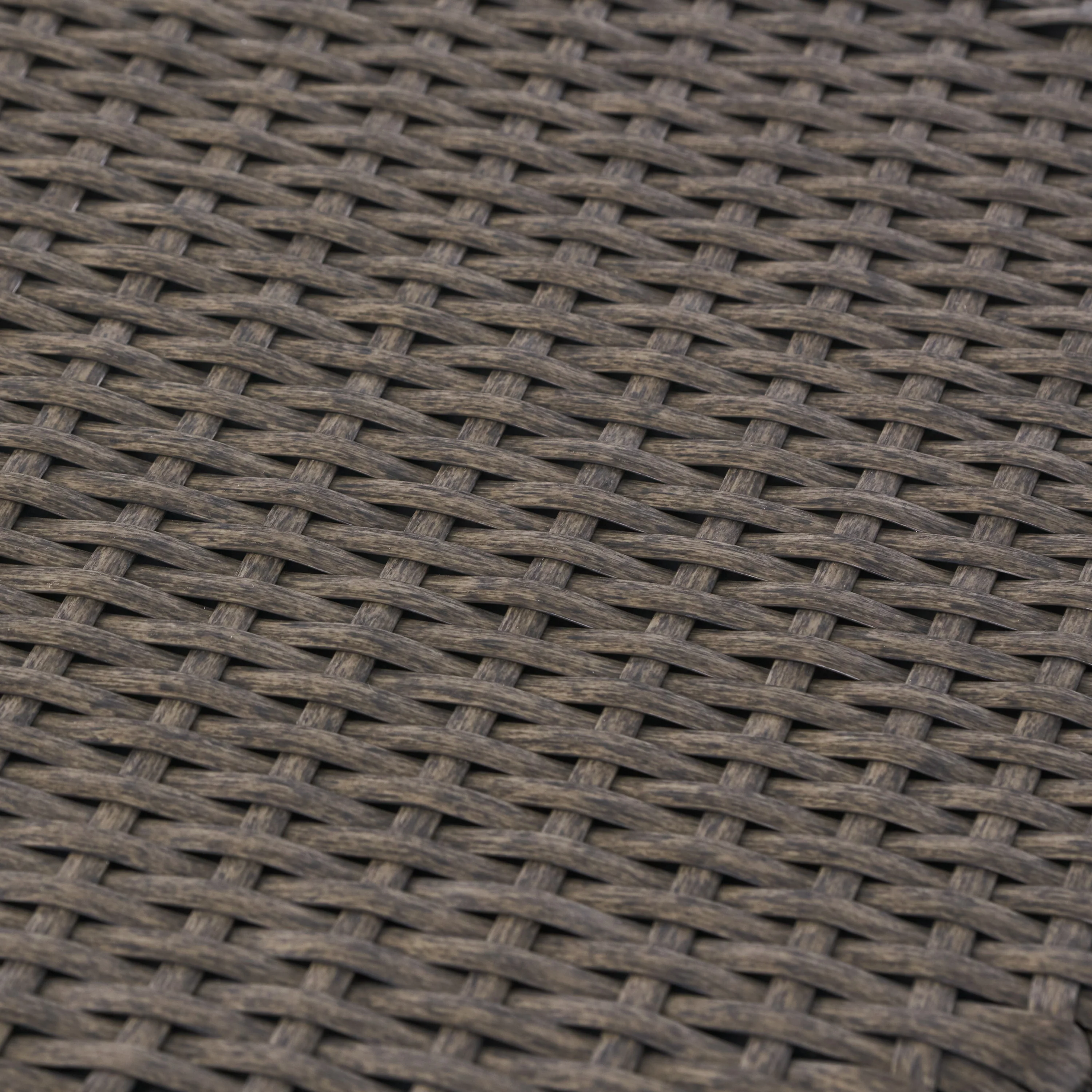 Overton Outdoor Dark Grey Wicker Barrel Side Table - furnishings
