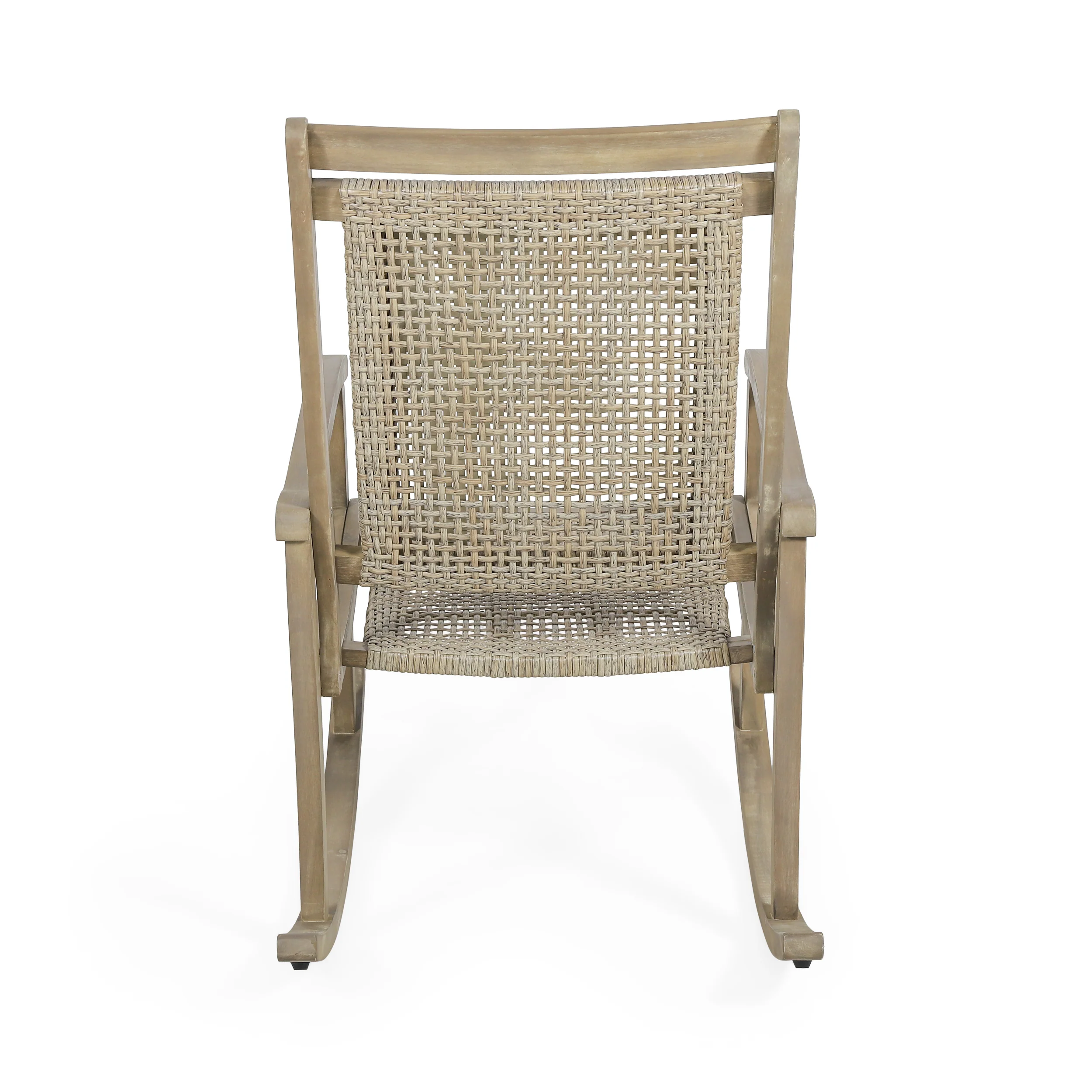 Dory Outdoor Rustic Wicker Rocking Chairs (Set of 2) - furnishings