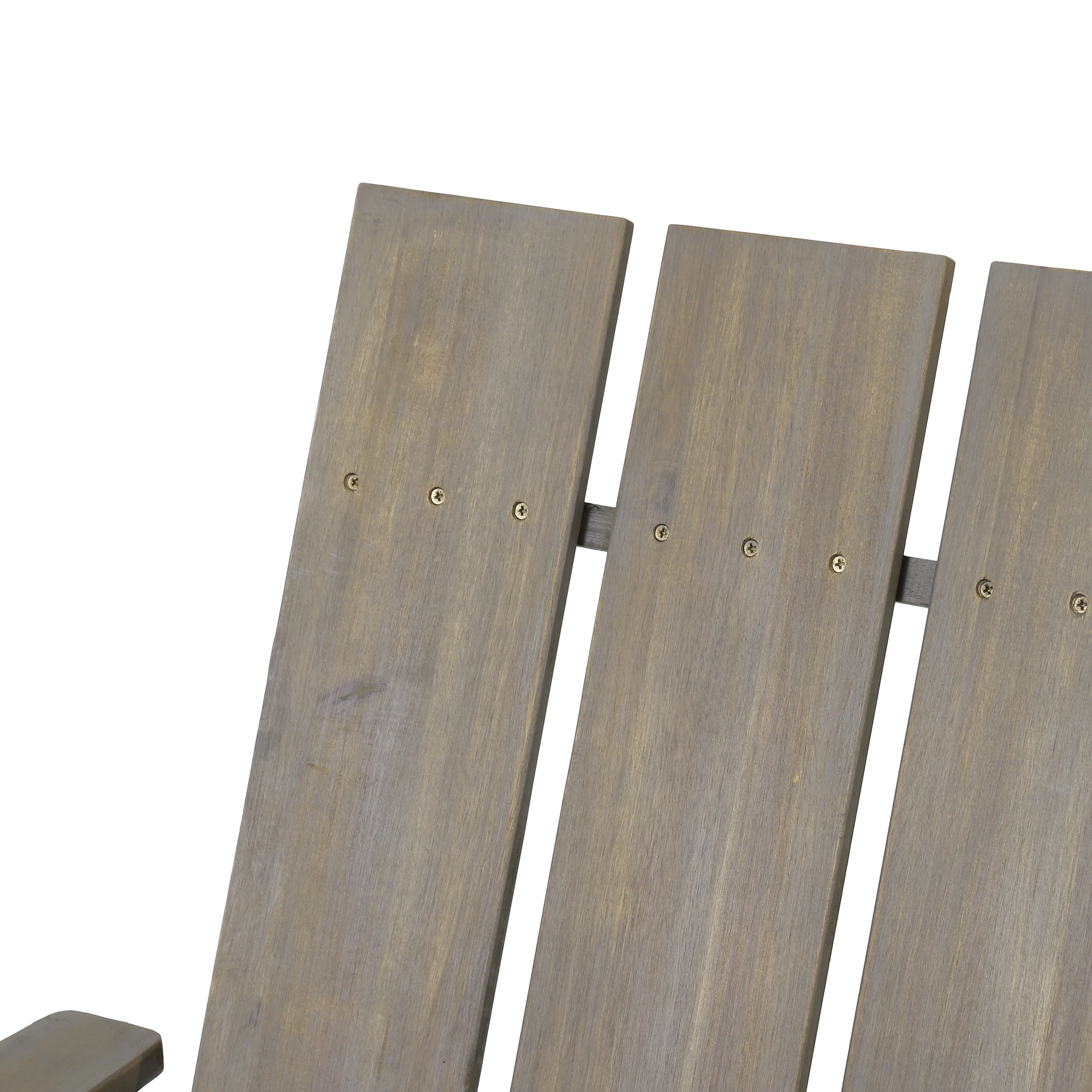 Gurekam Outdoor Acacia Wood Foldable Adirondack Chairs, Set of 2 - furnishings