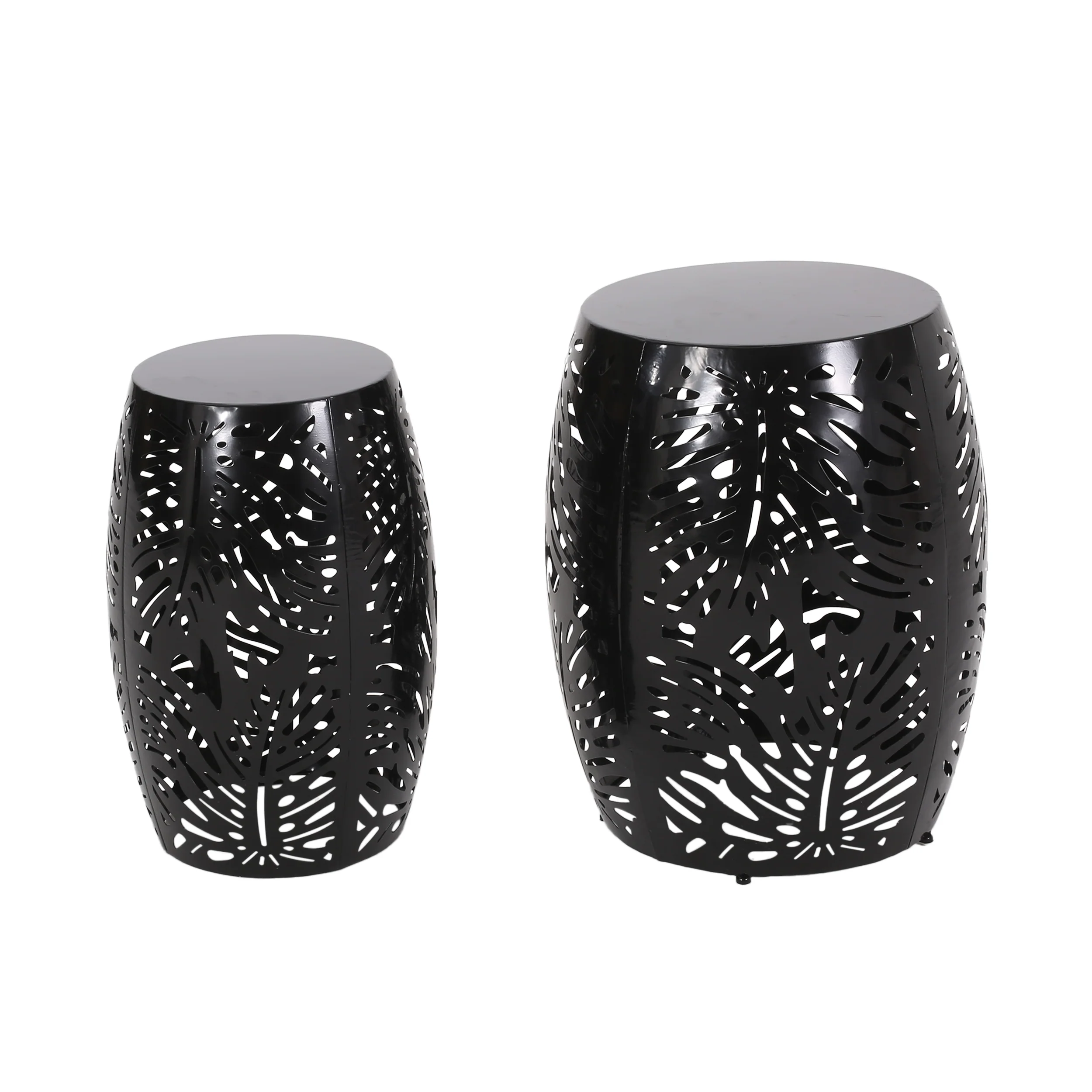 Holt Outdoor Metal Side Tables, Set of 2 - furnishings