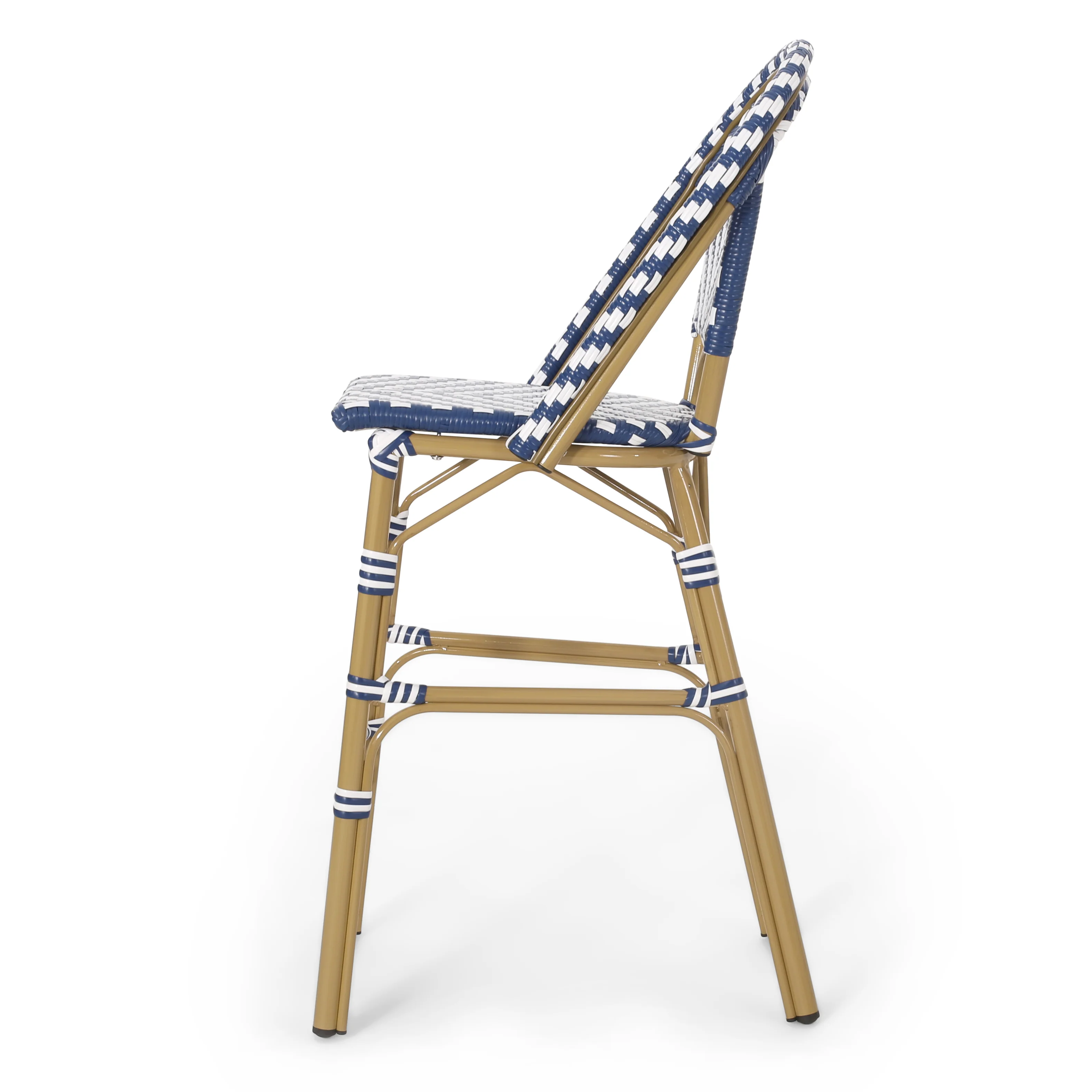 Grelton Outdoor Aluminum French Barstools, Set of 4 - furnishings