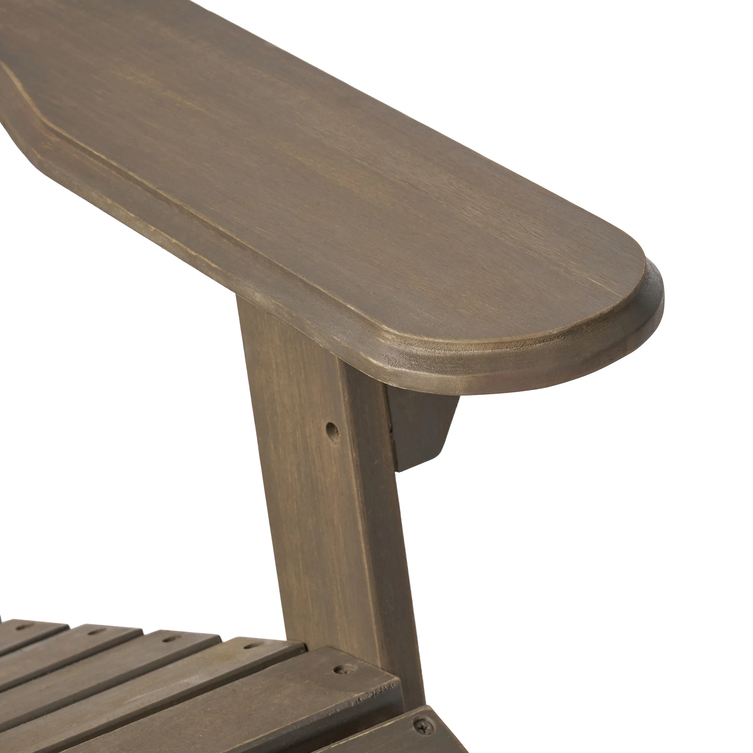 Kono Outdoor Acacia Wood Reclining Adirondack Chair with Footrest - furnishings