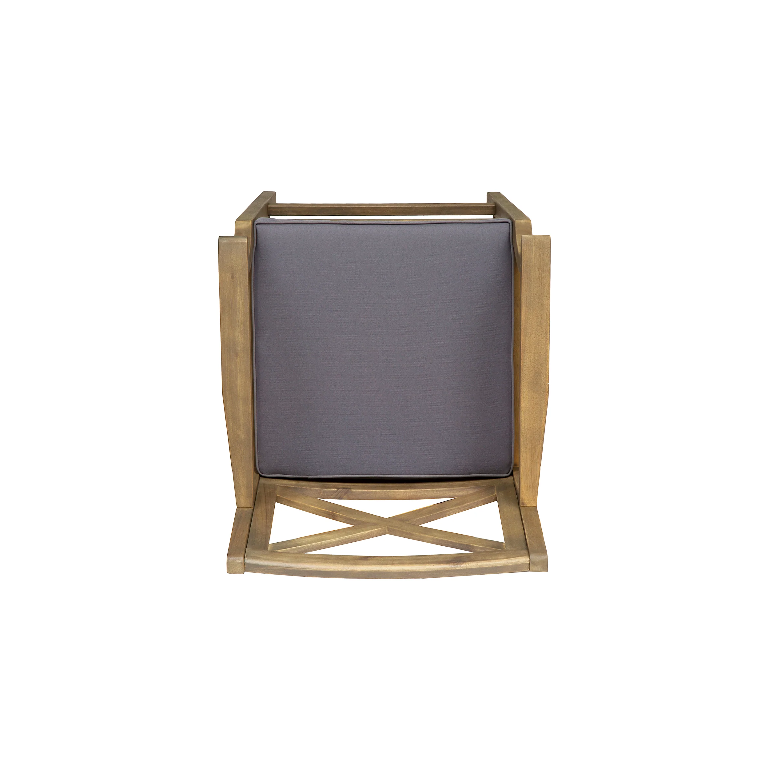 Doric Outdoor Rustic Acacia Wood Barstools with Cushions (Set of 4) - furnishings