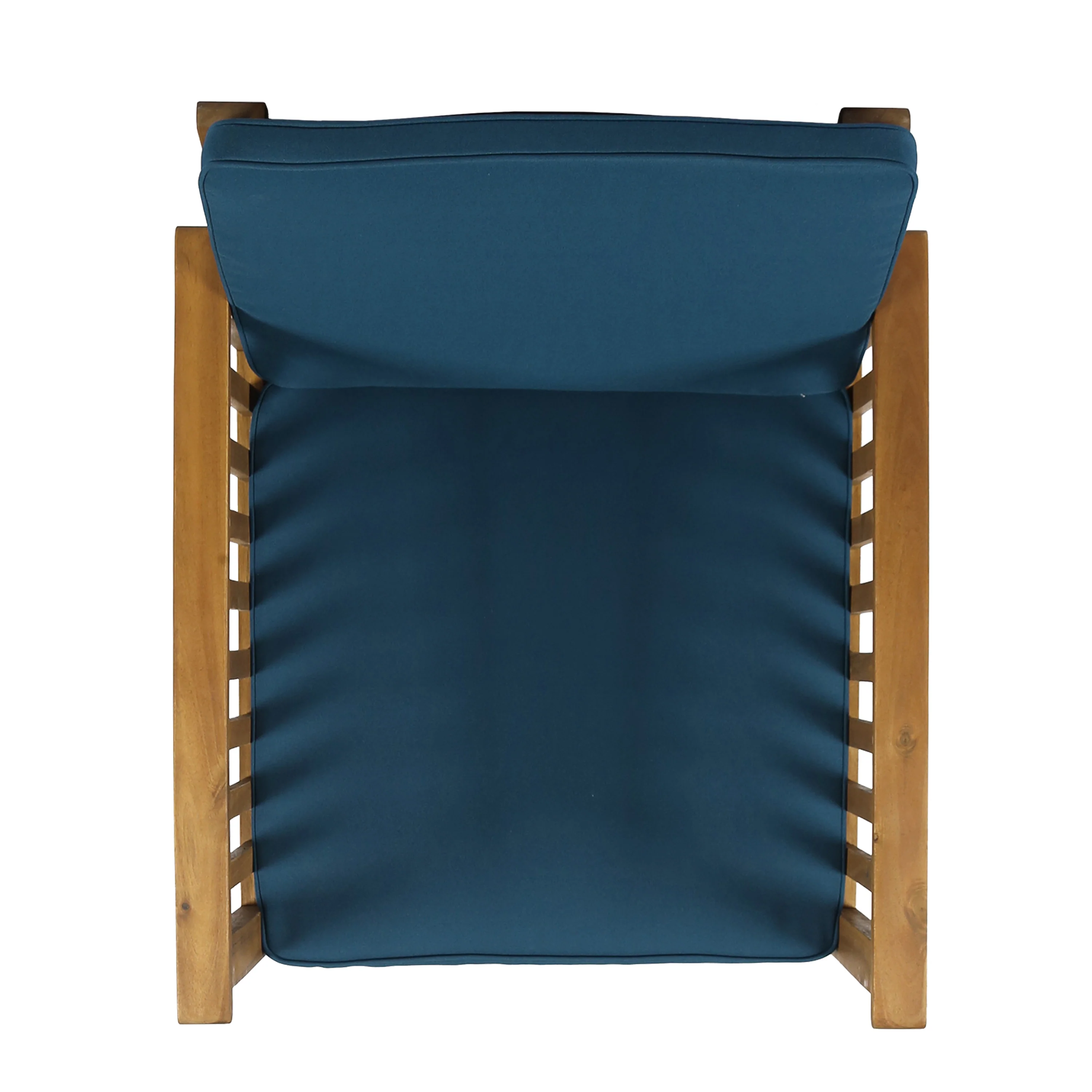 Ray Acacia Outdoor Acacia Wood Club Chairs w/ Cushions - furnishings