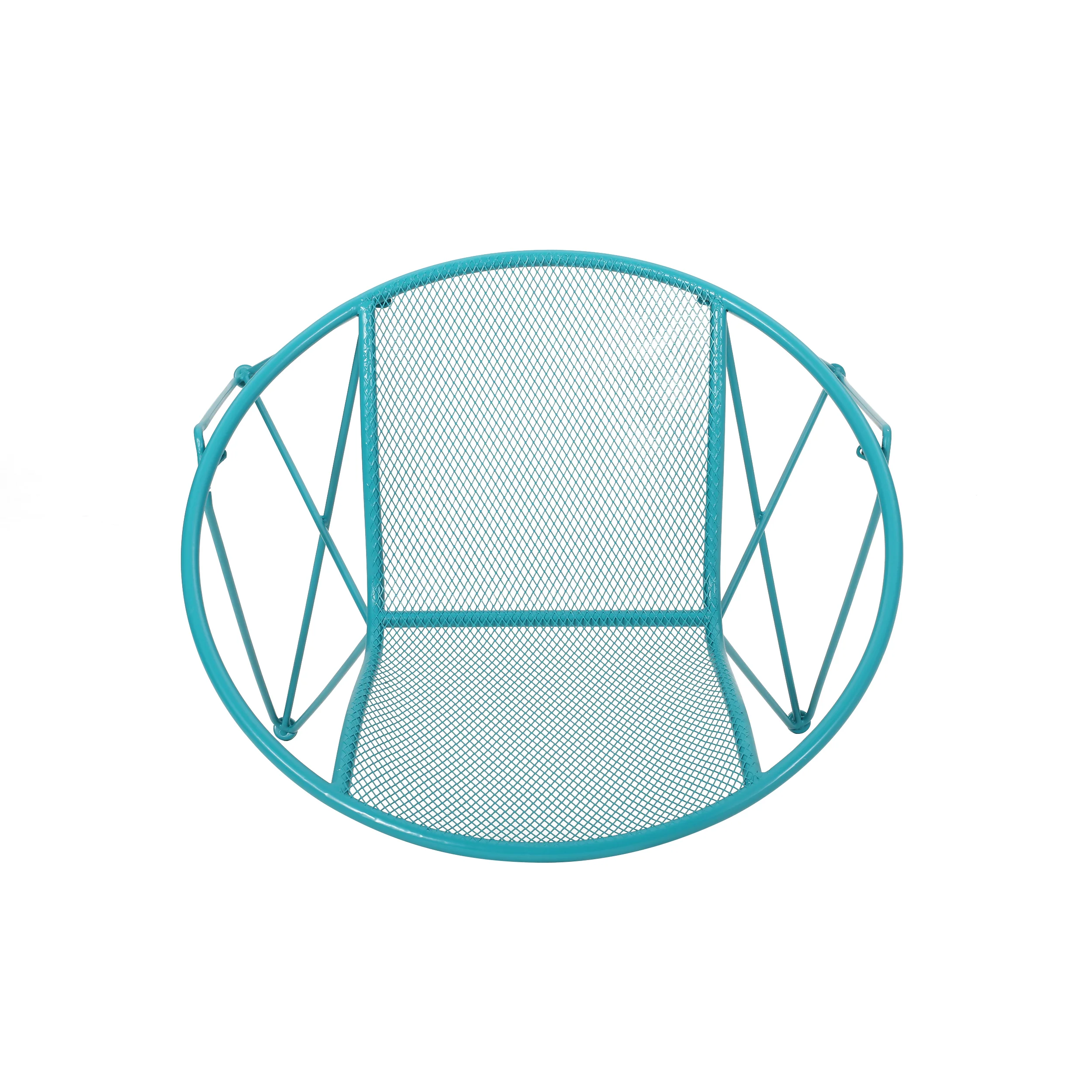 Graham Modern Outdoor Iron Club Chair (Set of 2) - furnishings