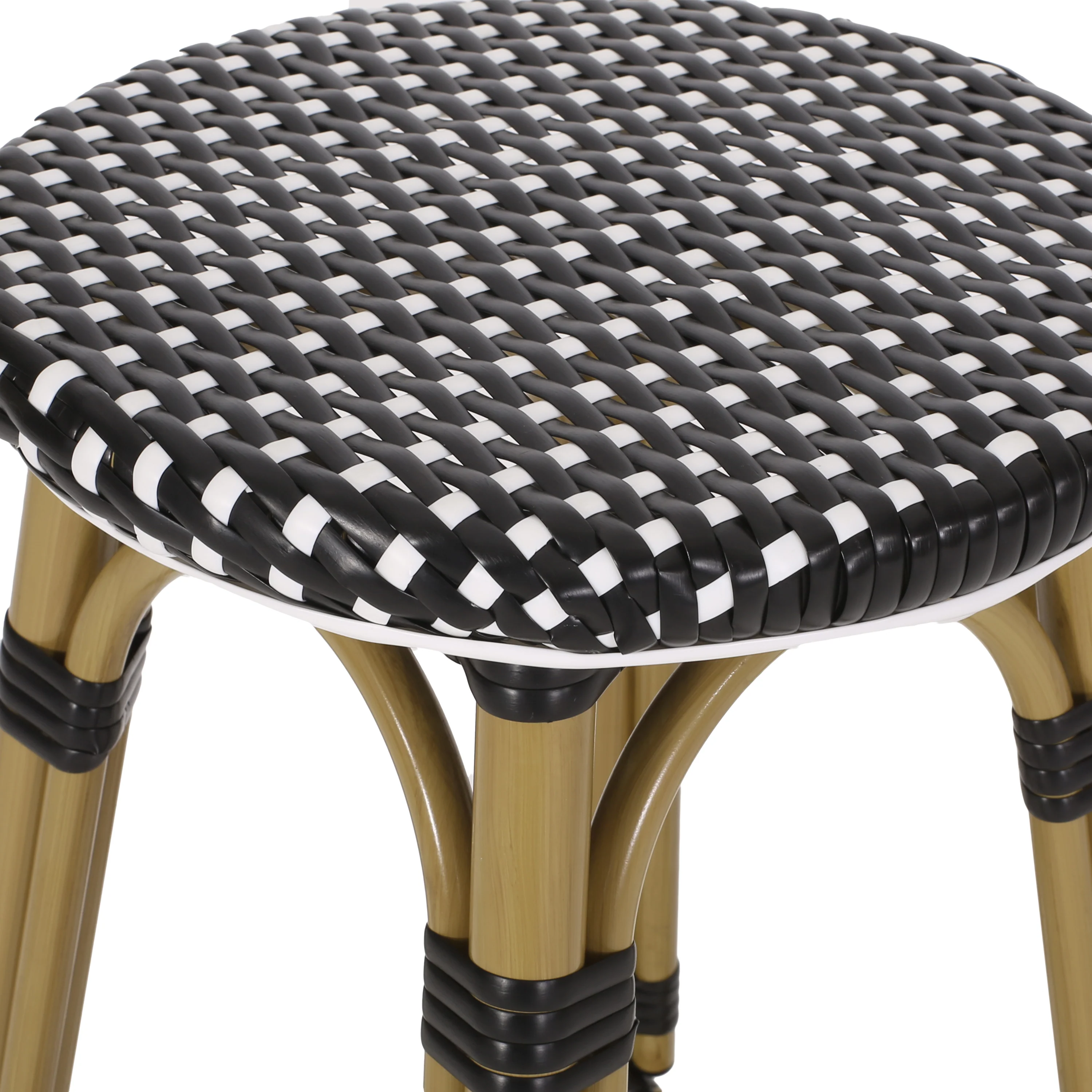 Dohney Outdoor French Aluminum 29.5 Inch Barstools, Set of 2 - furnishings