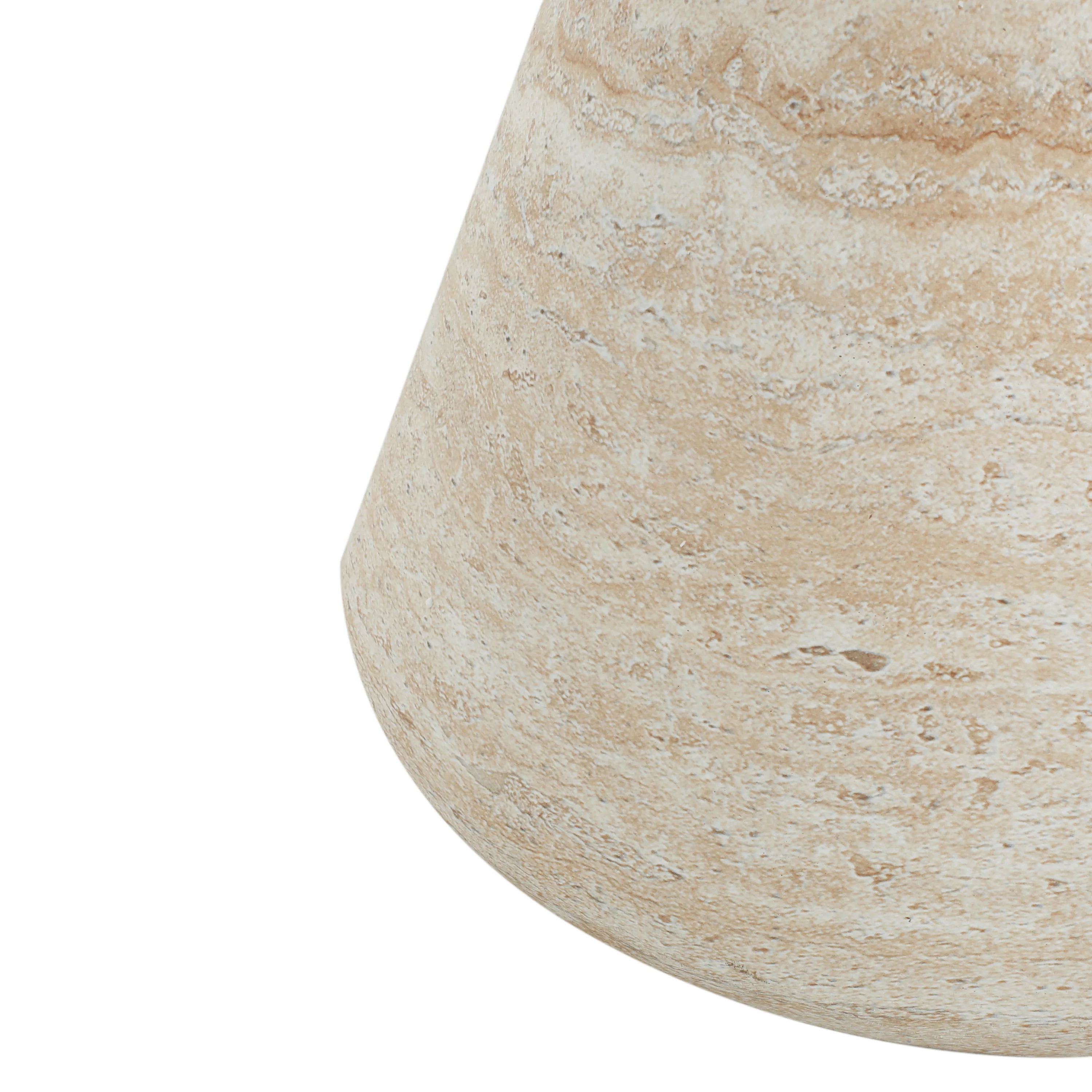Seren Patio Round Hourglass Accent Table, Concrete - furnishings