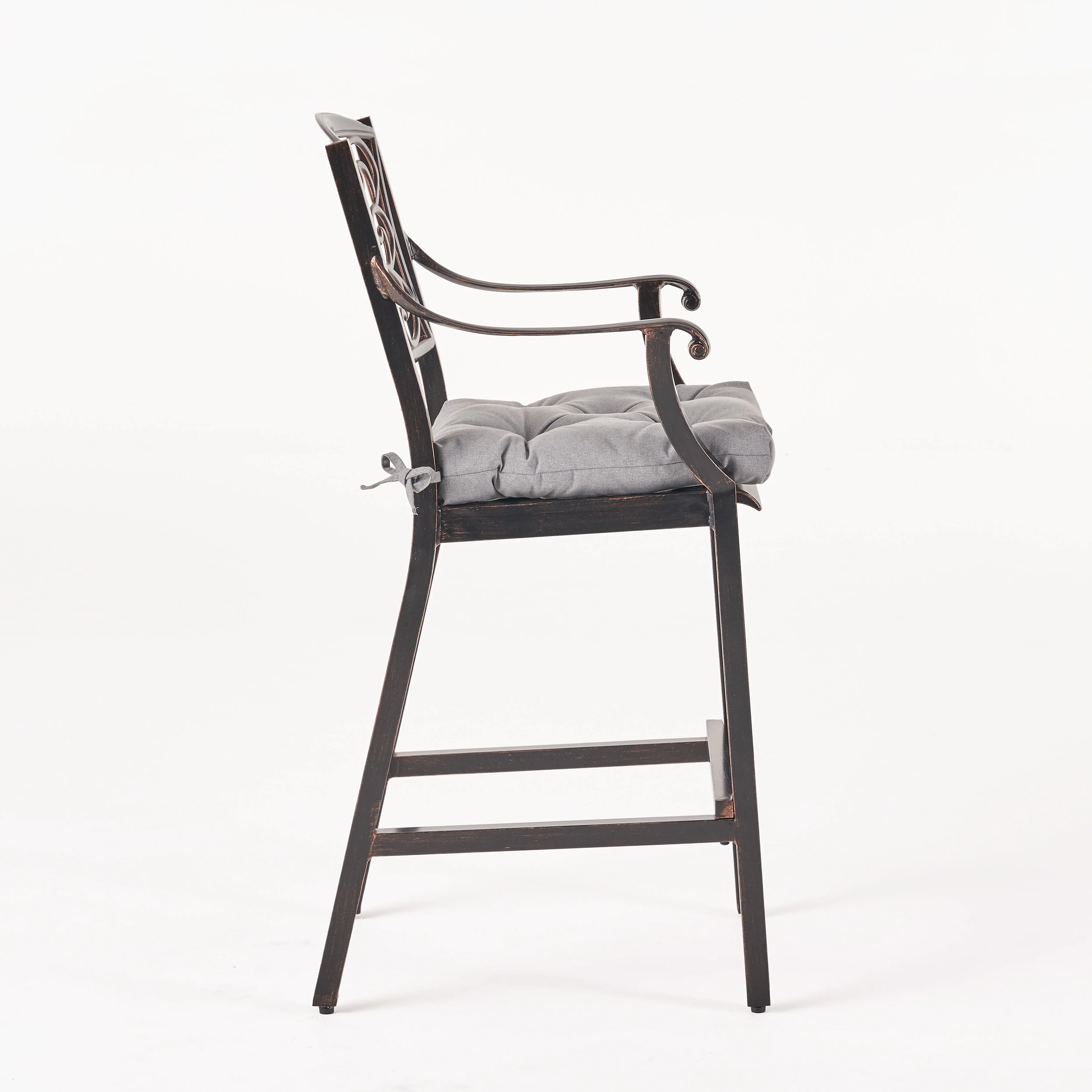 Sherry Outdoor Barstool with Cushion (Set of 2) - furnishings