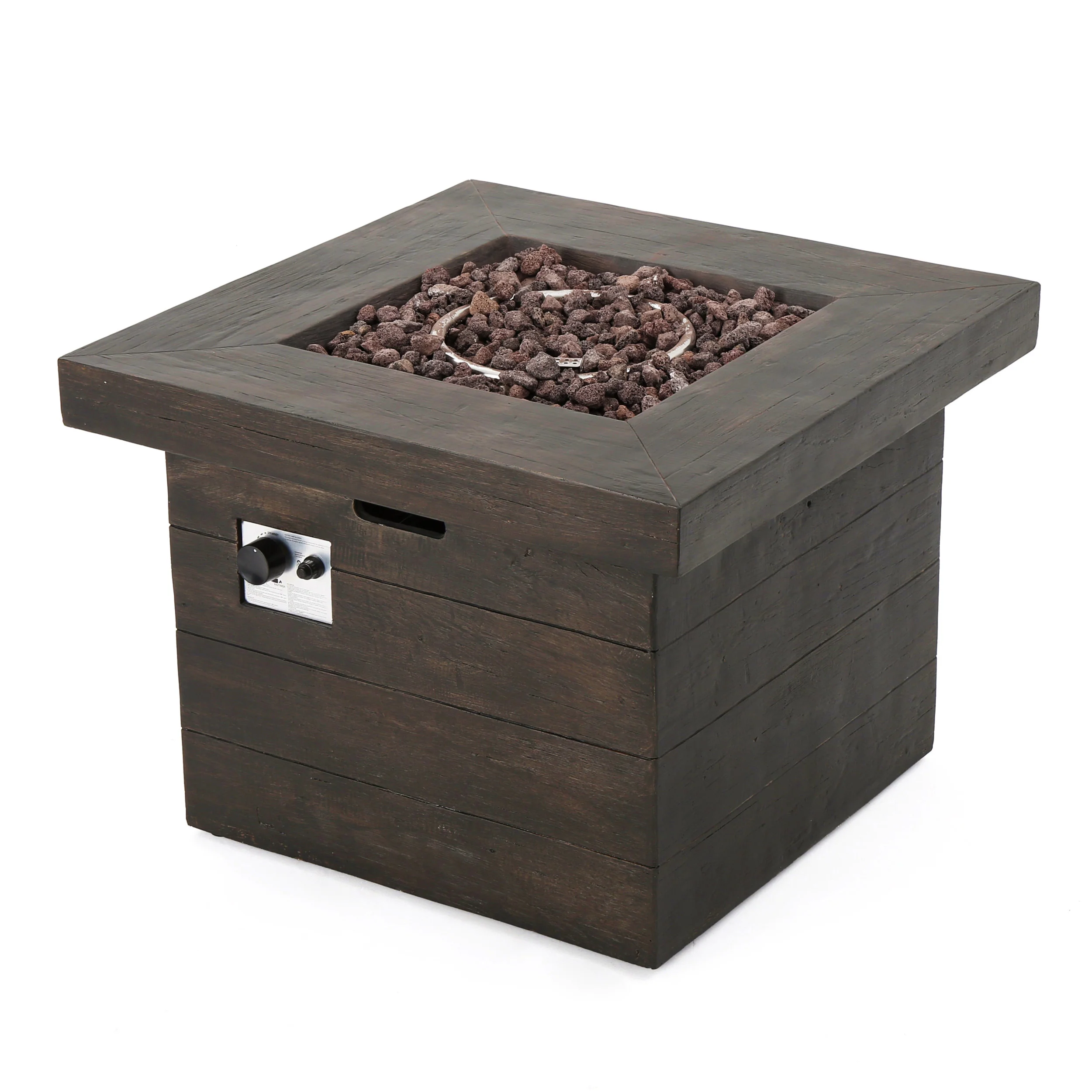 Meroy Patio Fire Pit Set, 4-Seater with Club Chairs, Wicker with Outdoor Cushions - furnishings