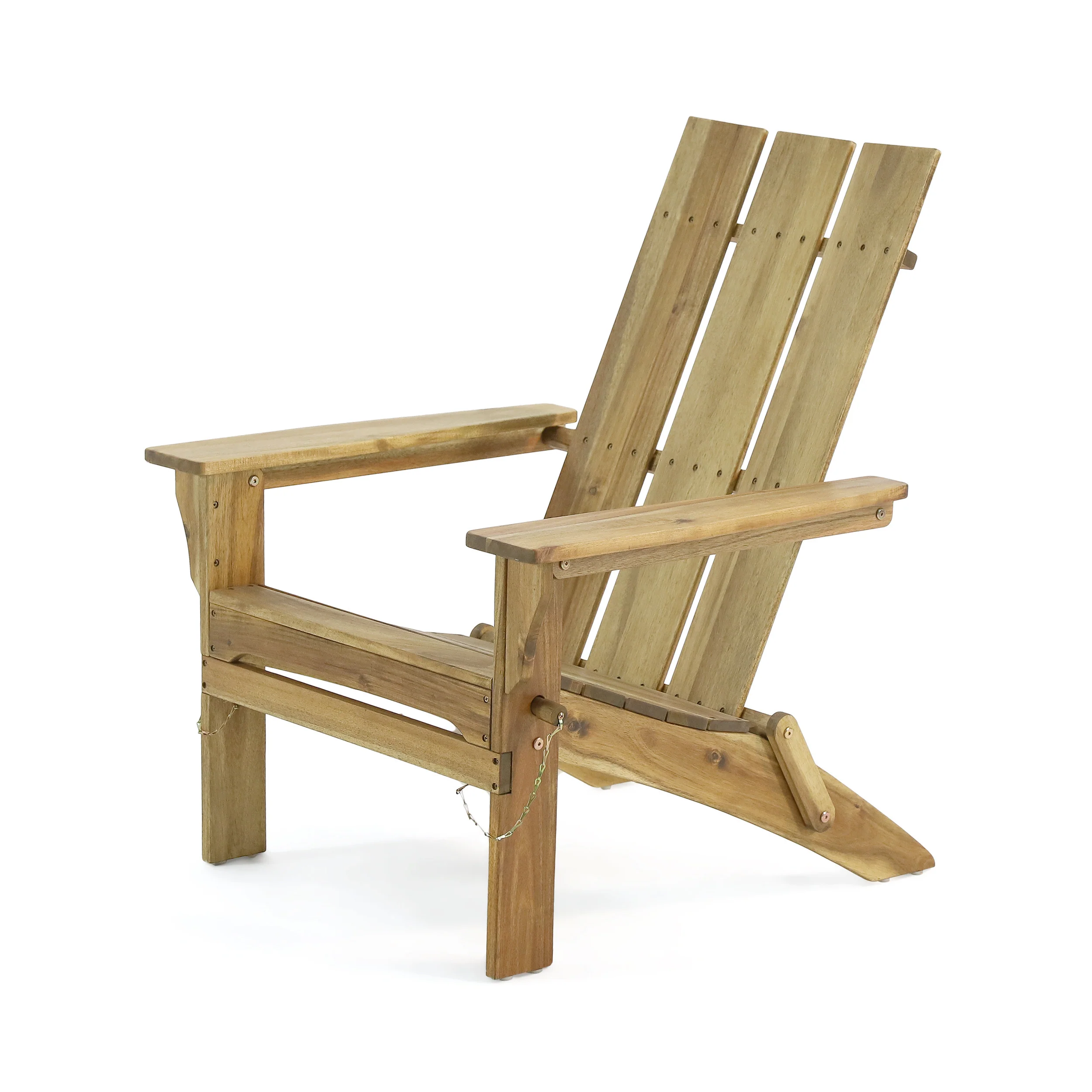 Gurekam Modern Outdoor Acacia Wood Folding Adirondack Chair - furnishings
