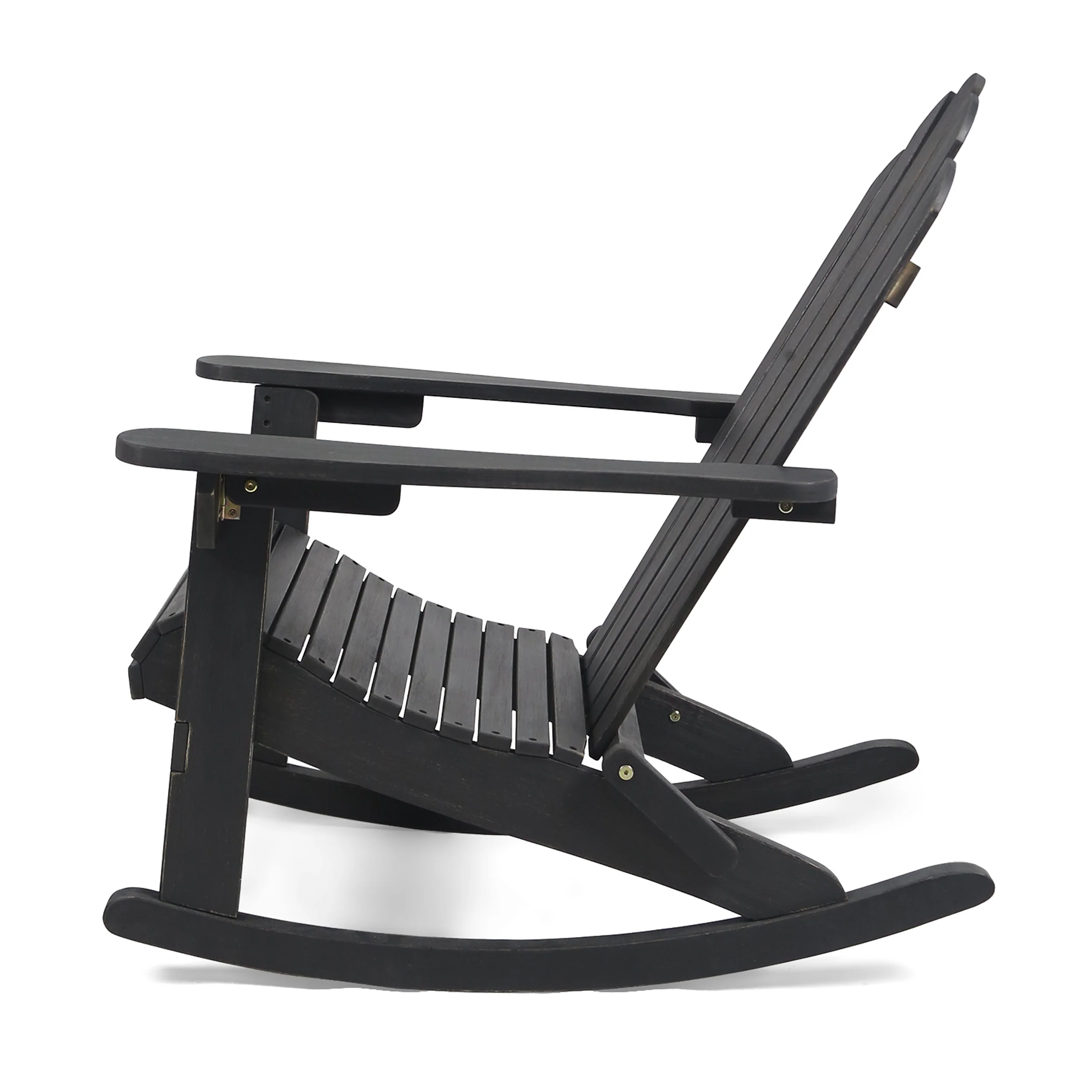 Cara Outdoor Adirondack Acacia Wood Rocking Chair - furnishings