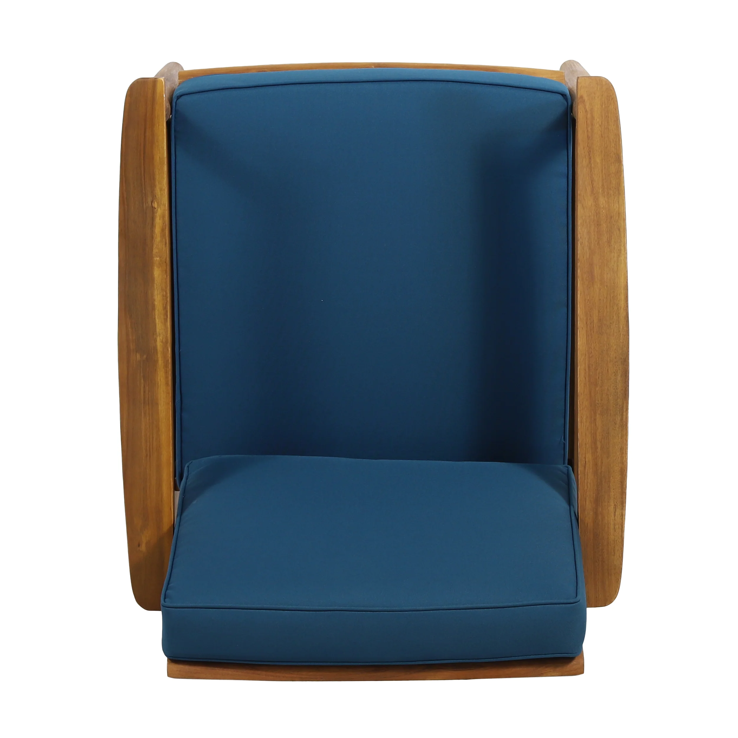 Emmry Outdoor Acacia Wood Club Chair, Set of 2 - furnishings