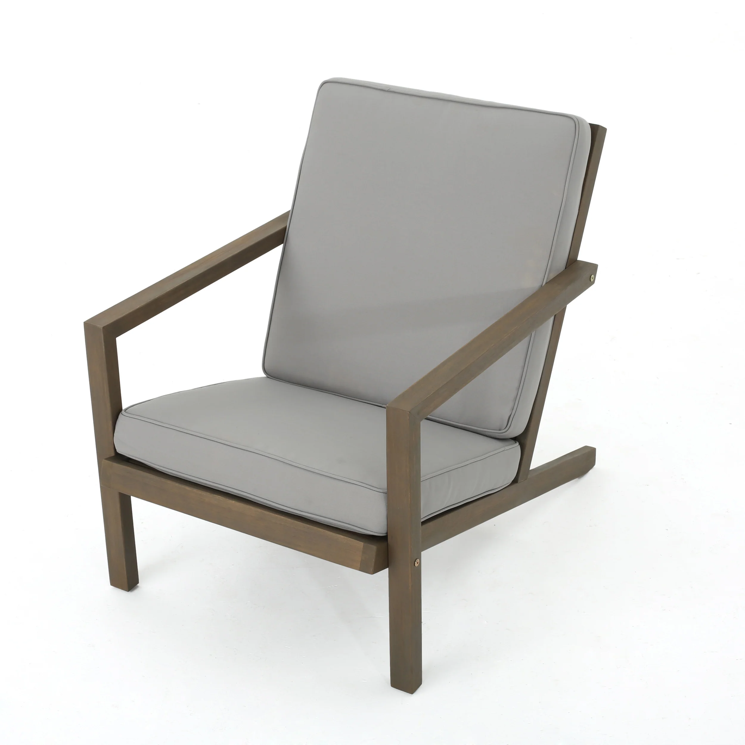 Lester Outdoor 6 Seater Acacia Wood Extended Chat Set - furnishings