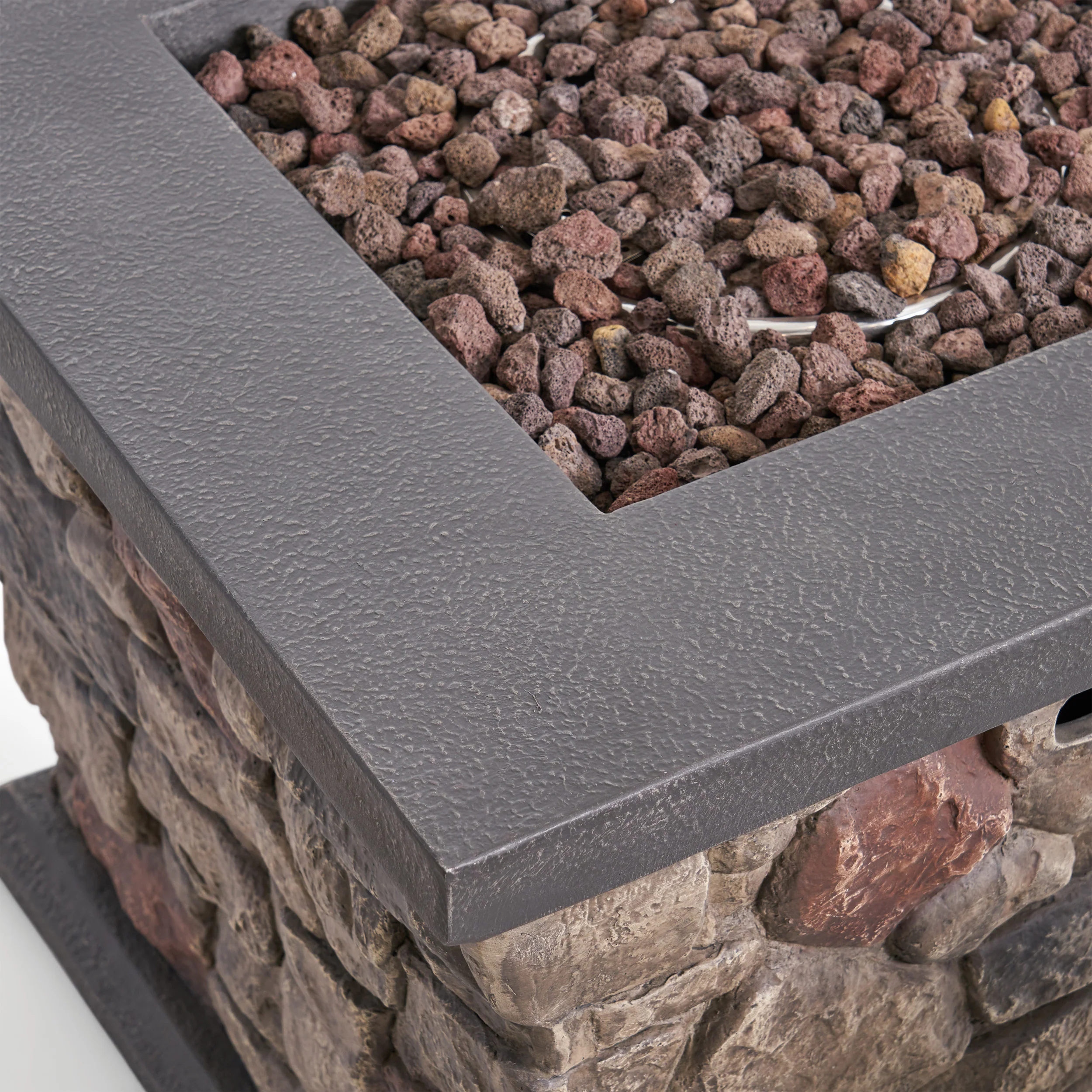 Venice 4-Seater Outdoor Fire Pit Chat Set - furnishings