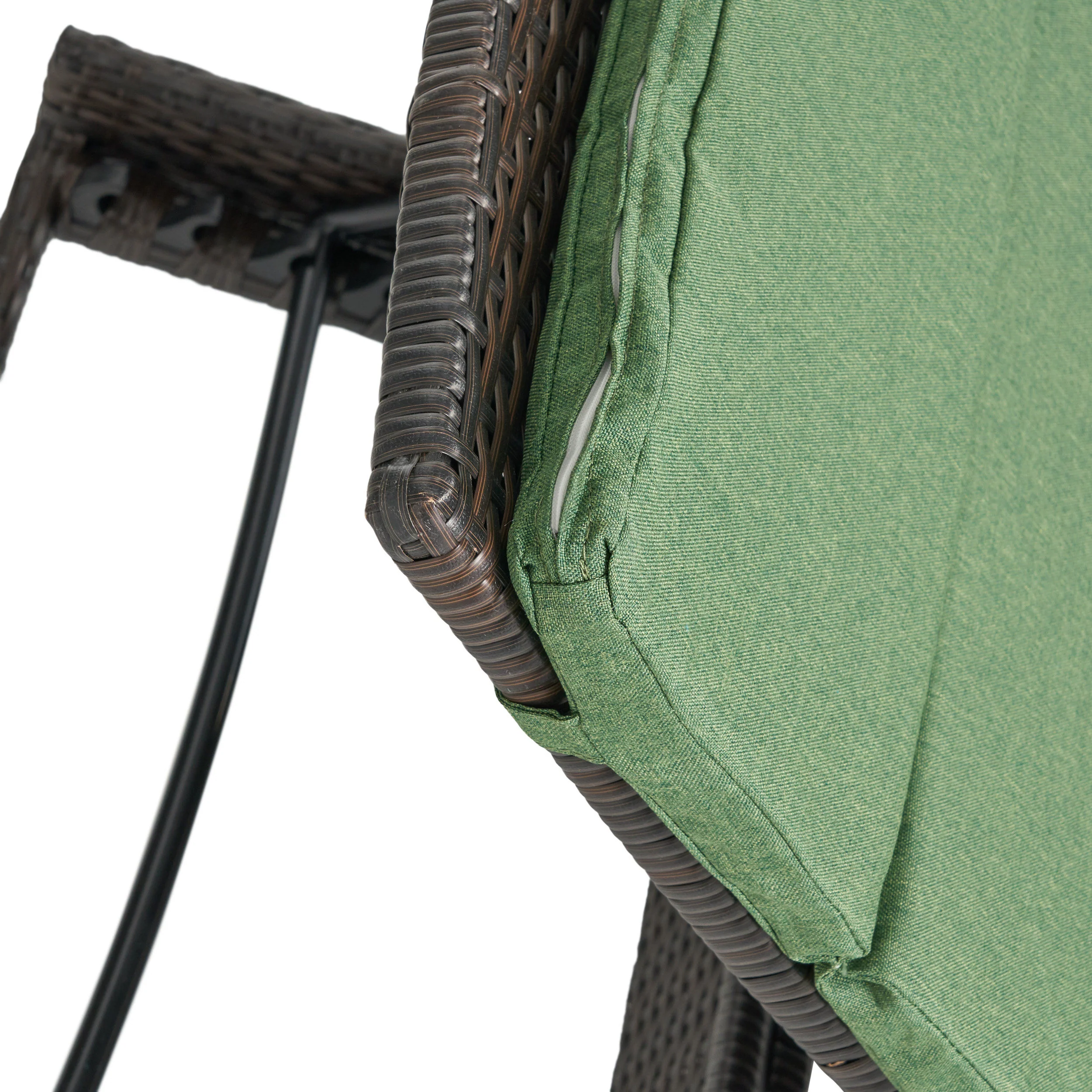 Lakeport Outdoor Wicker Armed Chaise Lounge Chairs w/ Cushions (set of 2) - furnishings