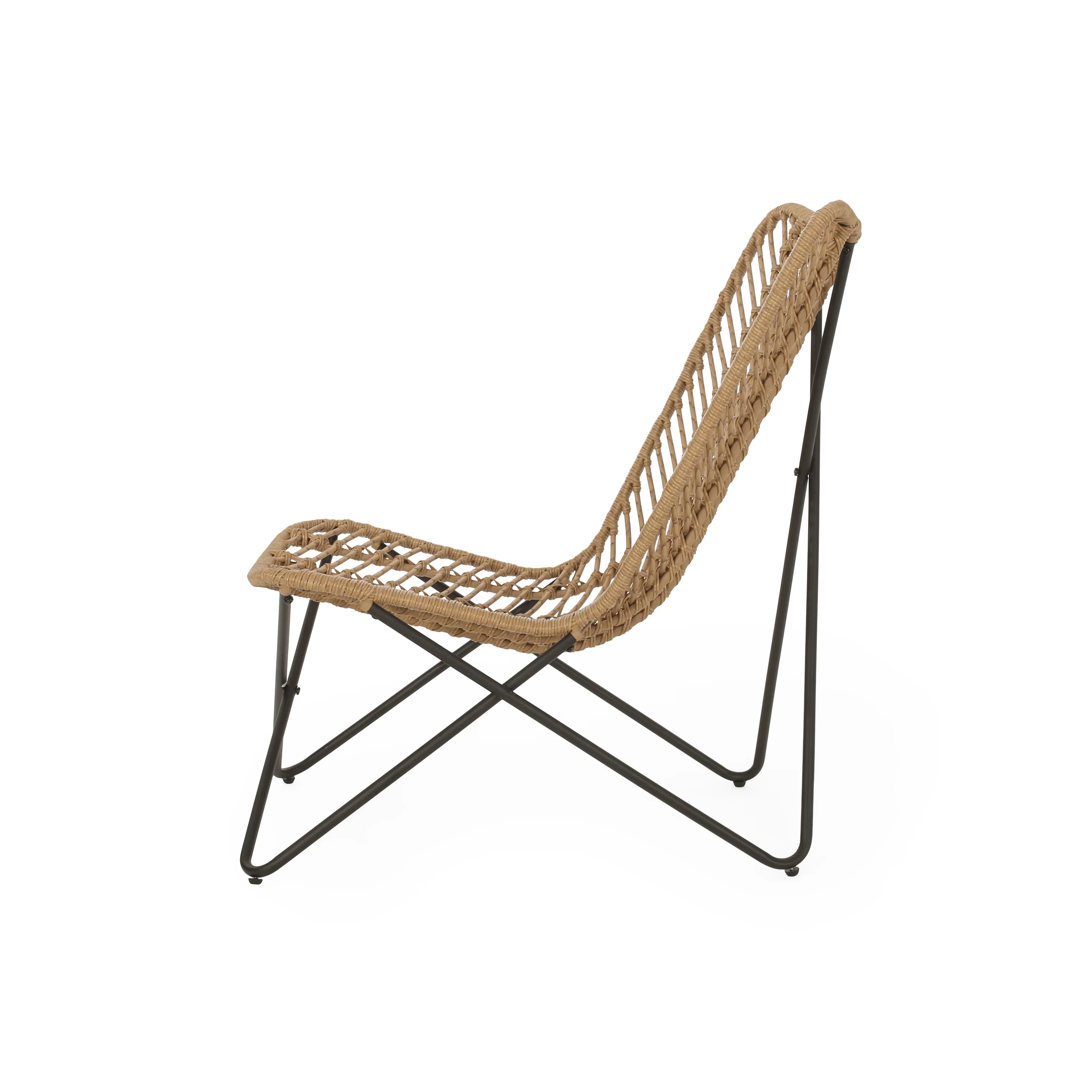 Juan Outdoor Wicker Accent Chairs, Set of 2 - furnishings