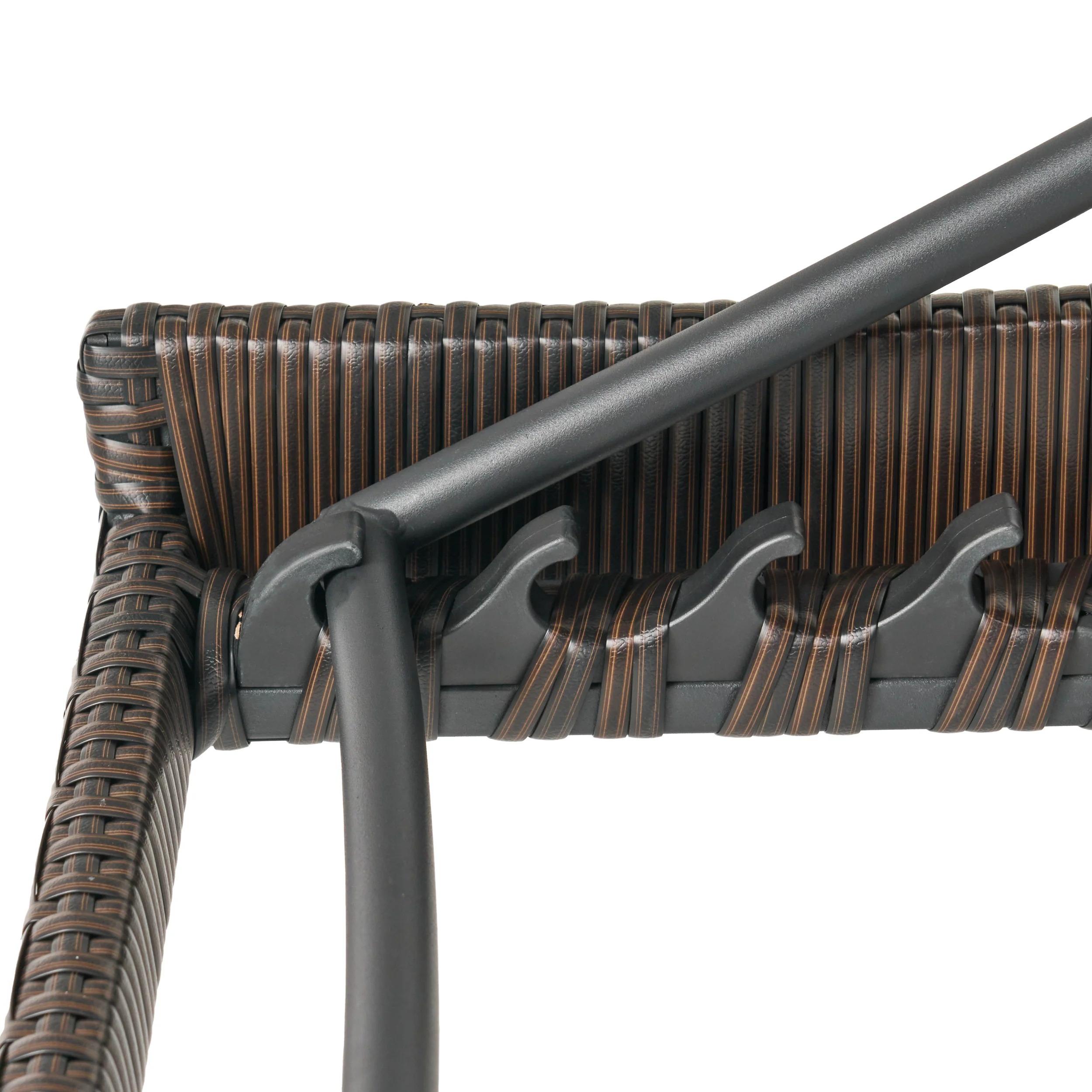 Burnham Outdoor Brown Mesh Chaise Lounge Chair - furnishings
