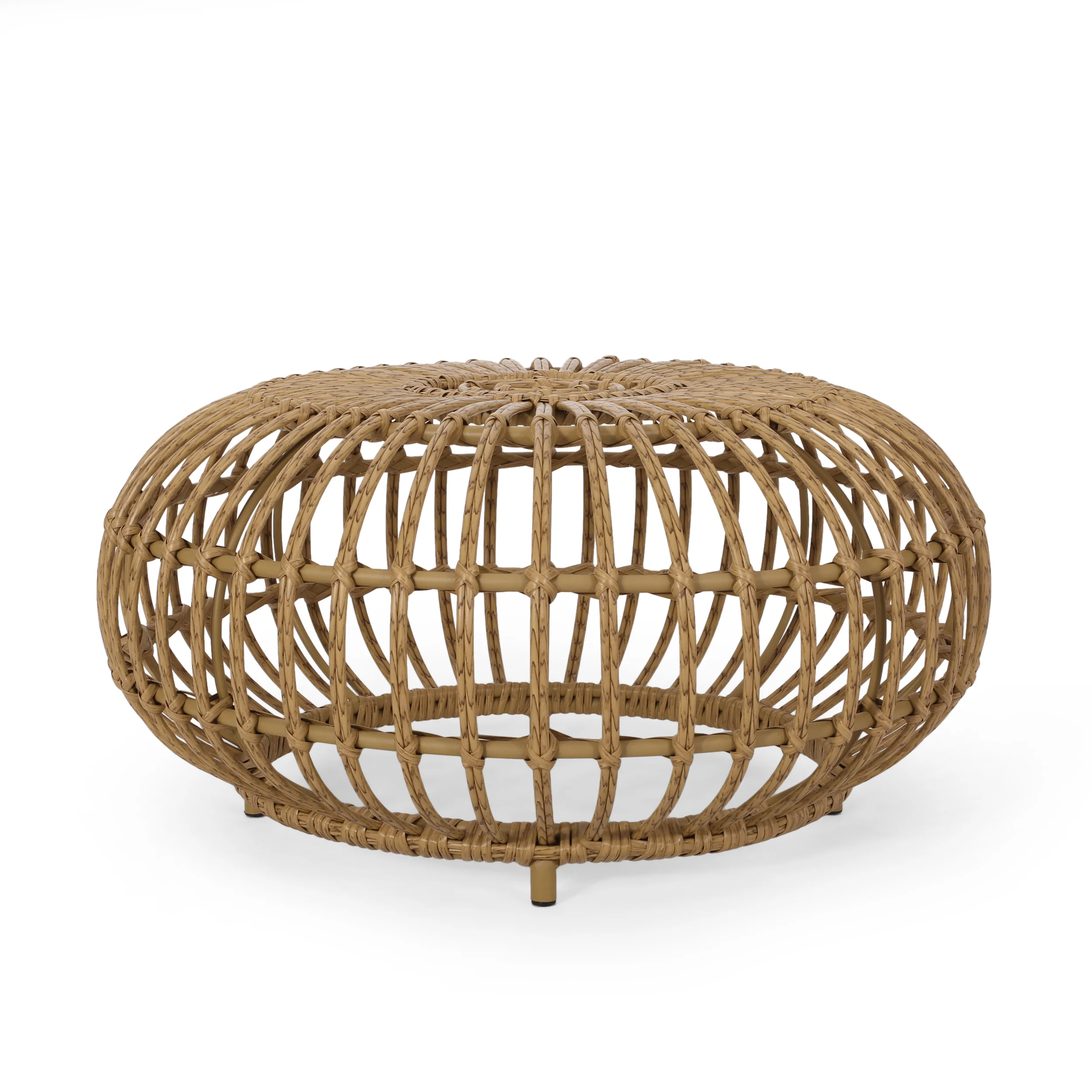 Whitetail Outdoor Boho Wicker Coffee Table - furnishings