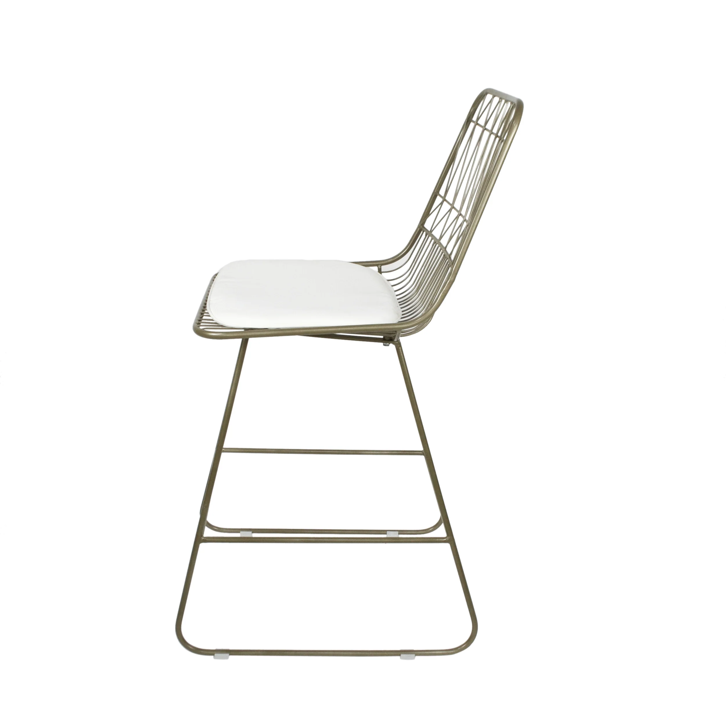 Hedy Outdoor Wire Counter Stools with Cushions (Set of 4) - furnishings
