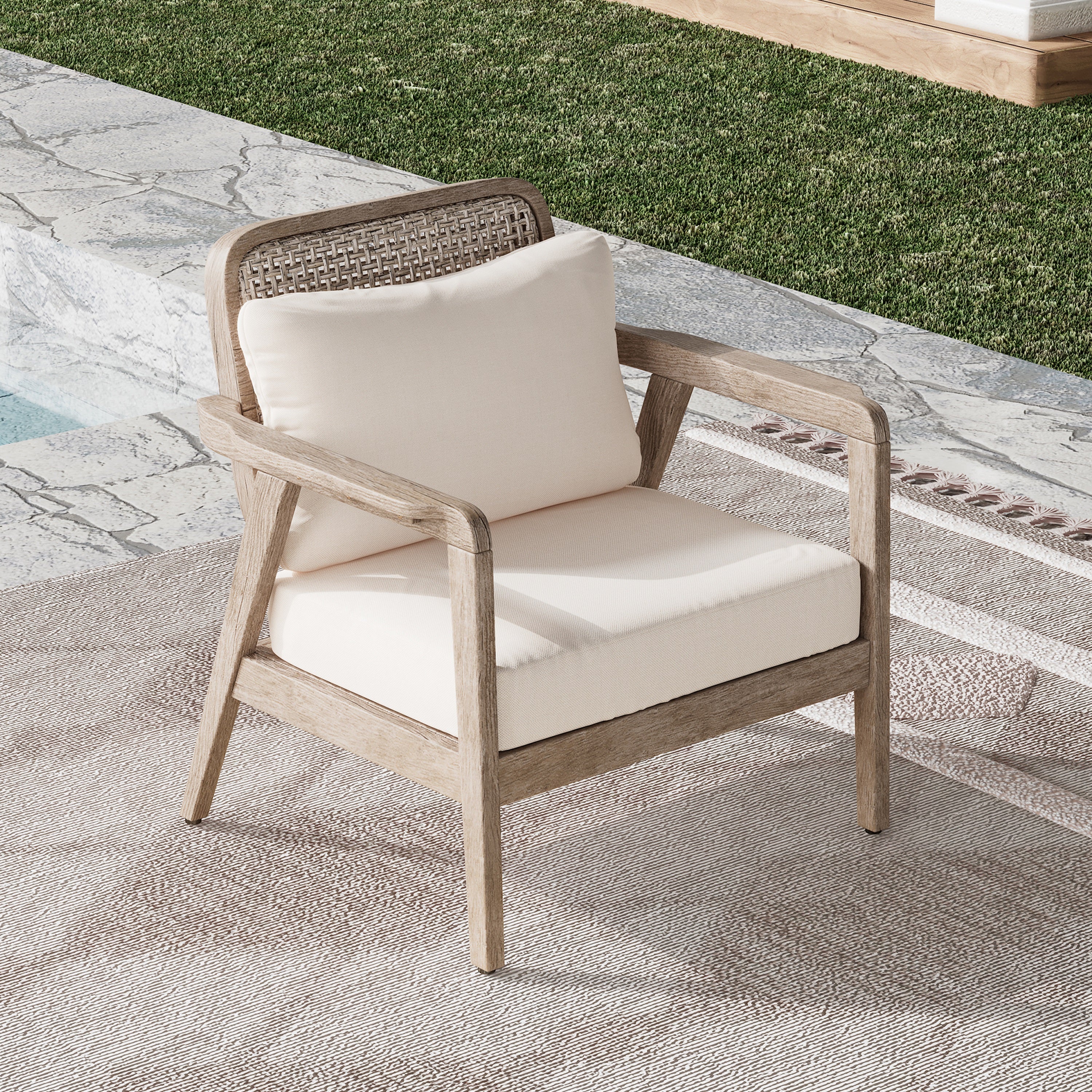 Jatas Outdoor Pation Club Chairs - furnishings