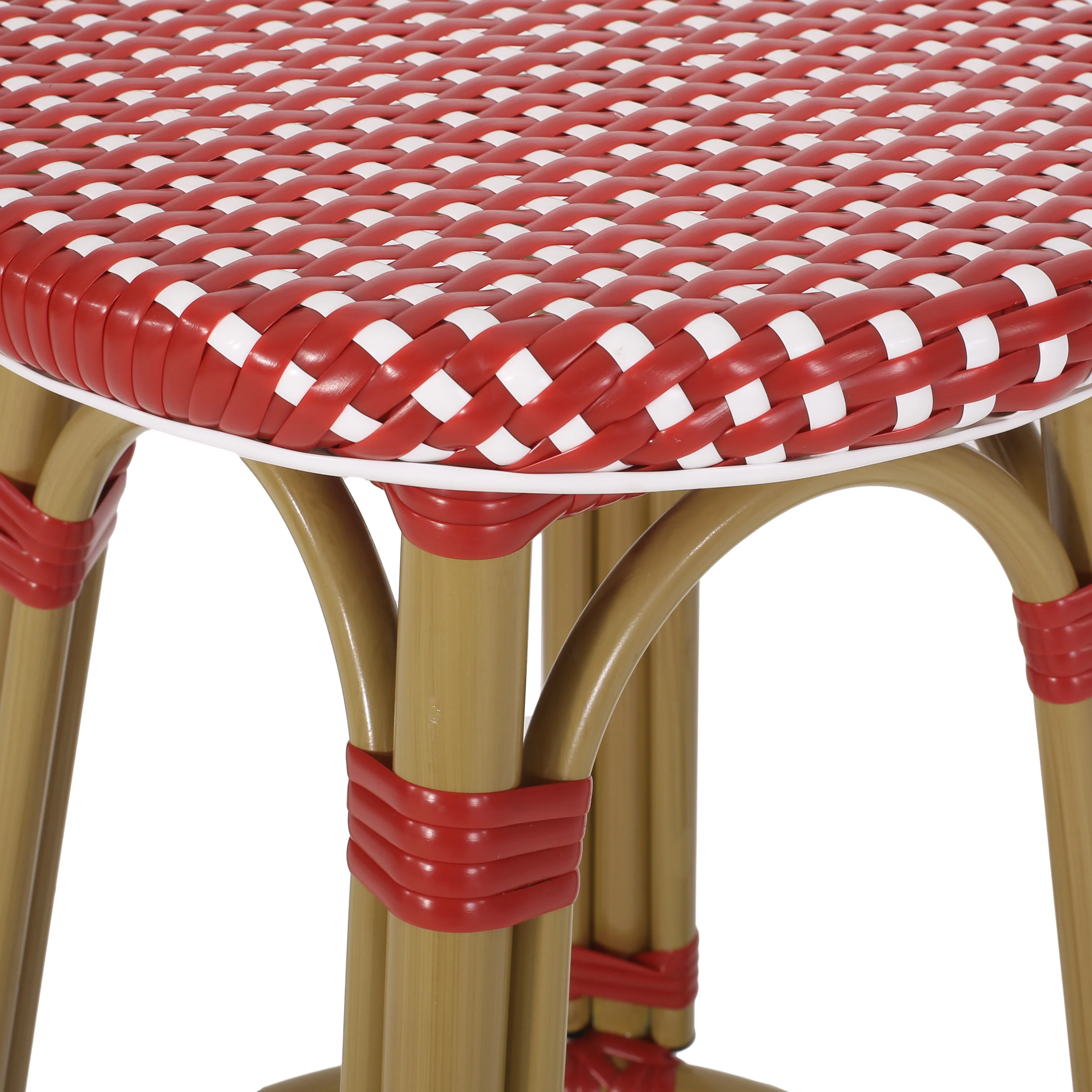 Dohney Outdoor French Aluminum 29.5 Inch Barstools, Set of 2 - furnishings