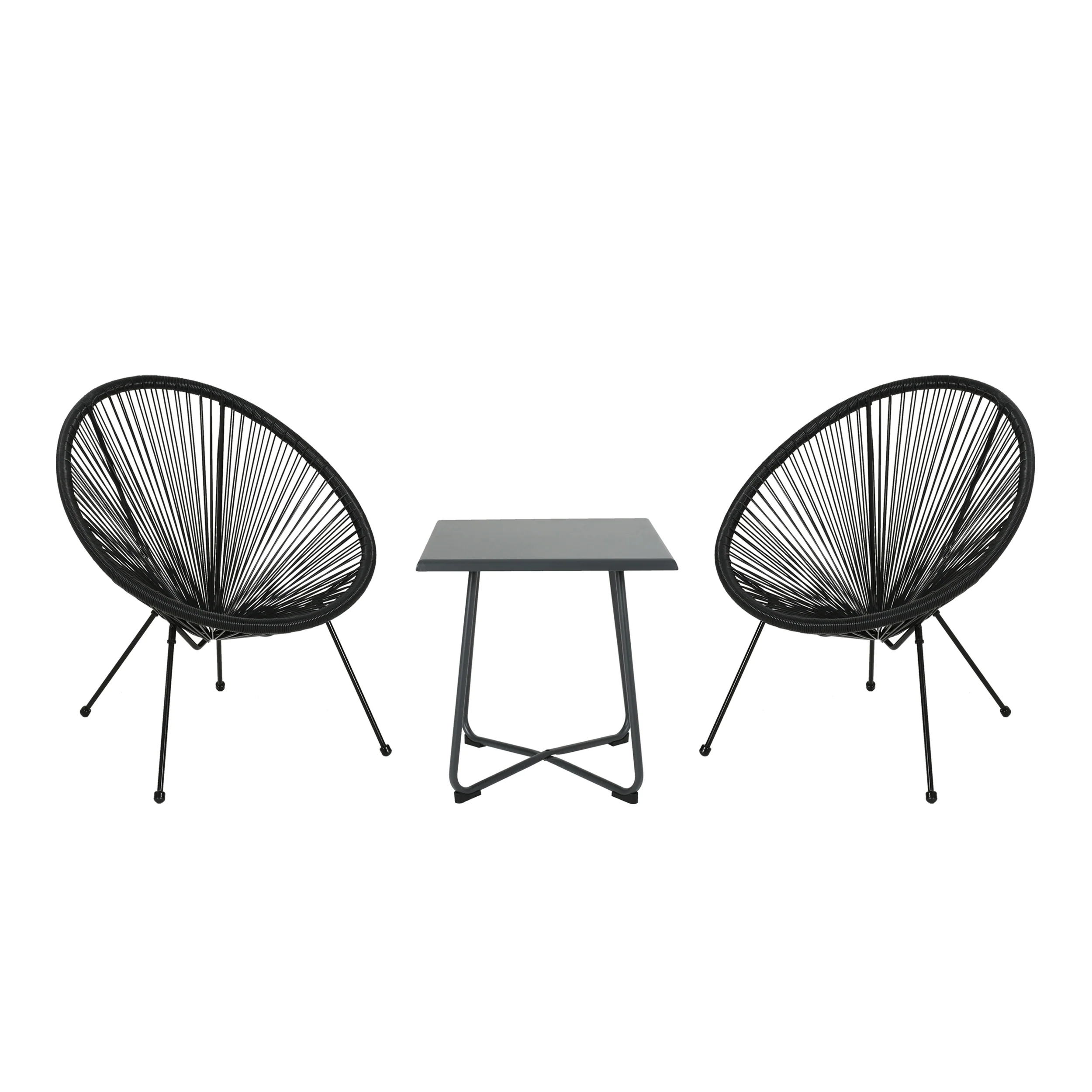 Major Outdoor Woven 3 Piece Chat Set - furnishings